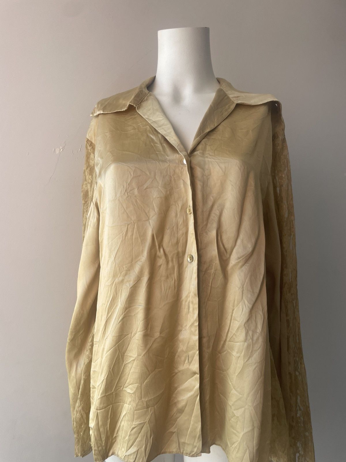 Vintage Derhy silk shirt Size L / US 10 / IT 46 - 6 Thumbnail