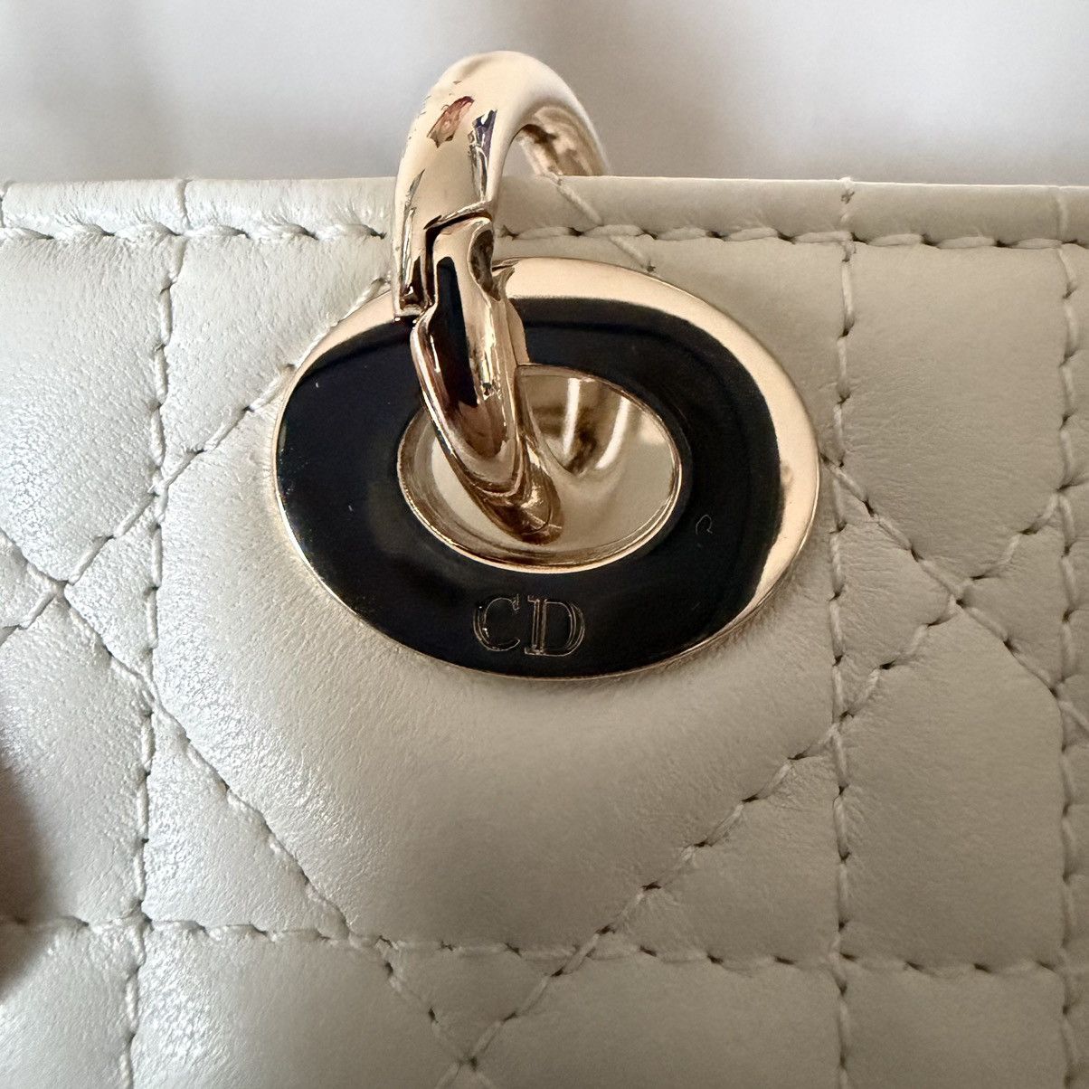 Dior Dior Lady D-Joy Micro Latte Cannage Lambskin— Gently used Size ONE SIZE - 6 Thumbnail
