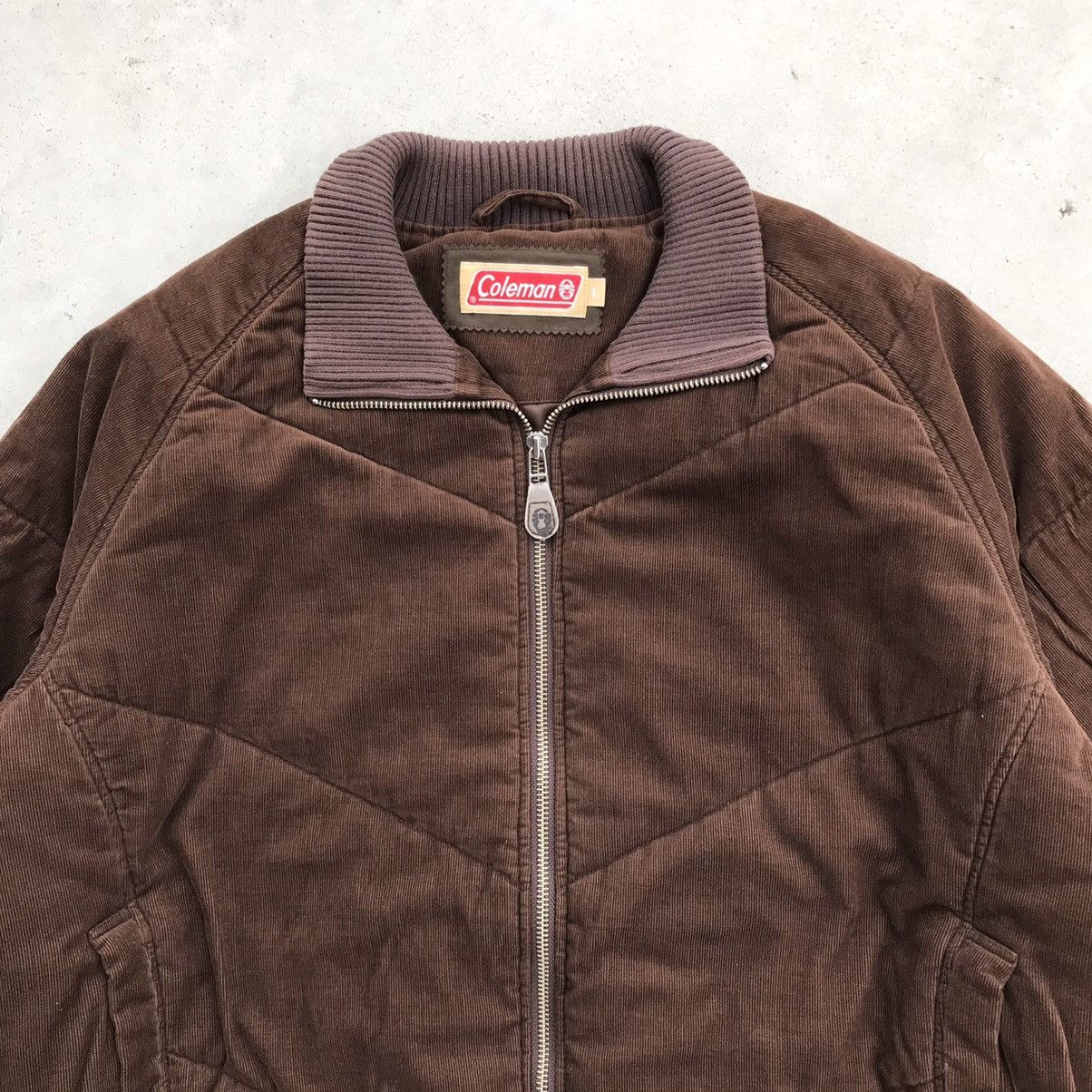 Coleman 2000's Coleman Outdoor Brown Corduroy Bomber Jacket Size US M / EU 48-50 / 2 - 3 Thumbnail