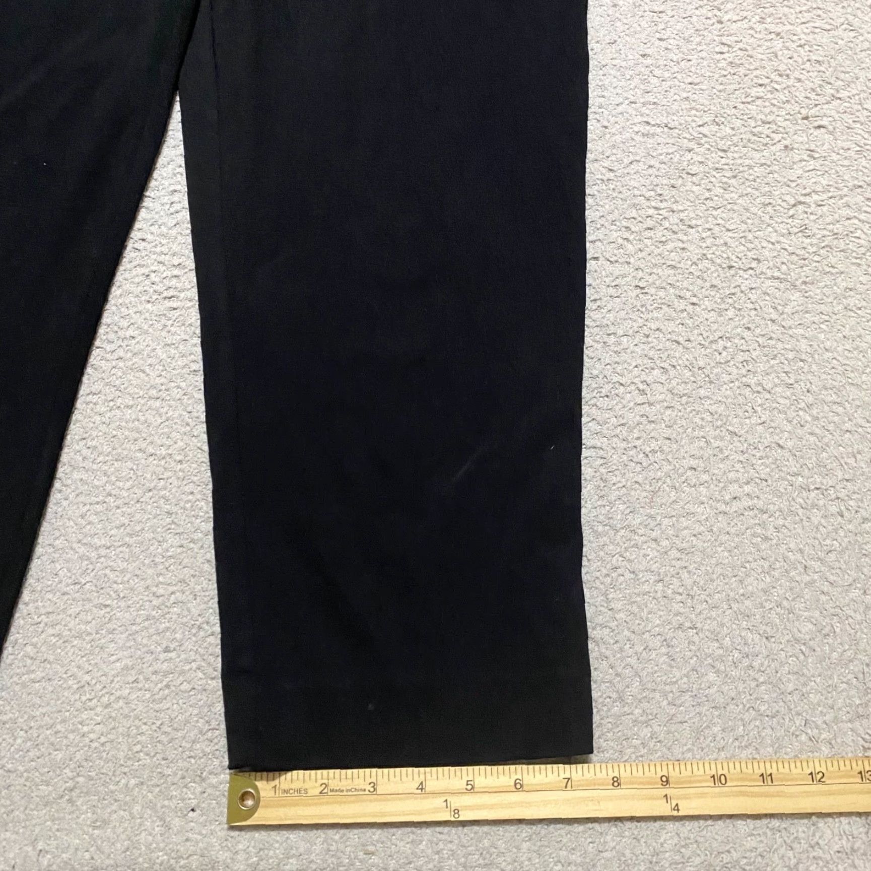 Vintage Chico's Womens Dress Pants Black 16 Stretch Pockets Straight High Rise Business Casual Formal Travel Pants Women Size 38" / US 16 / IT 52 - 5 Thumbnail