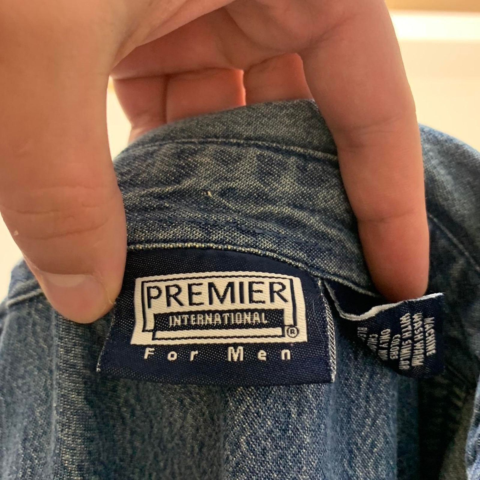 Japanese Brand × Vintage Vintage 90s Denim Button Up Shirt Size US XL / EU 56 / 4 - 3 Thumbnail