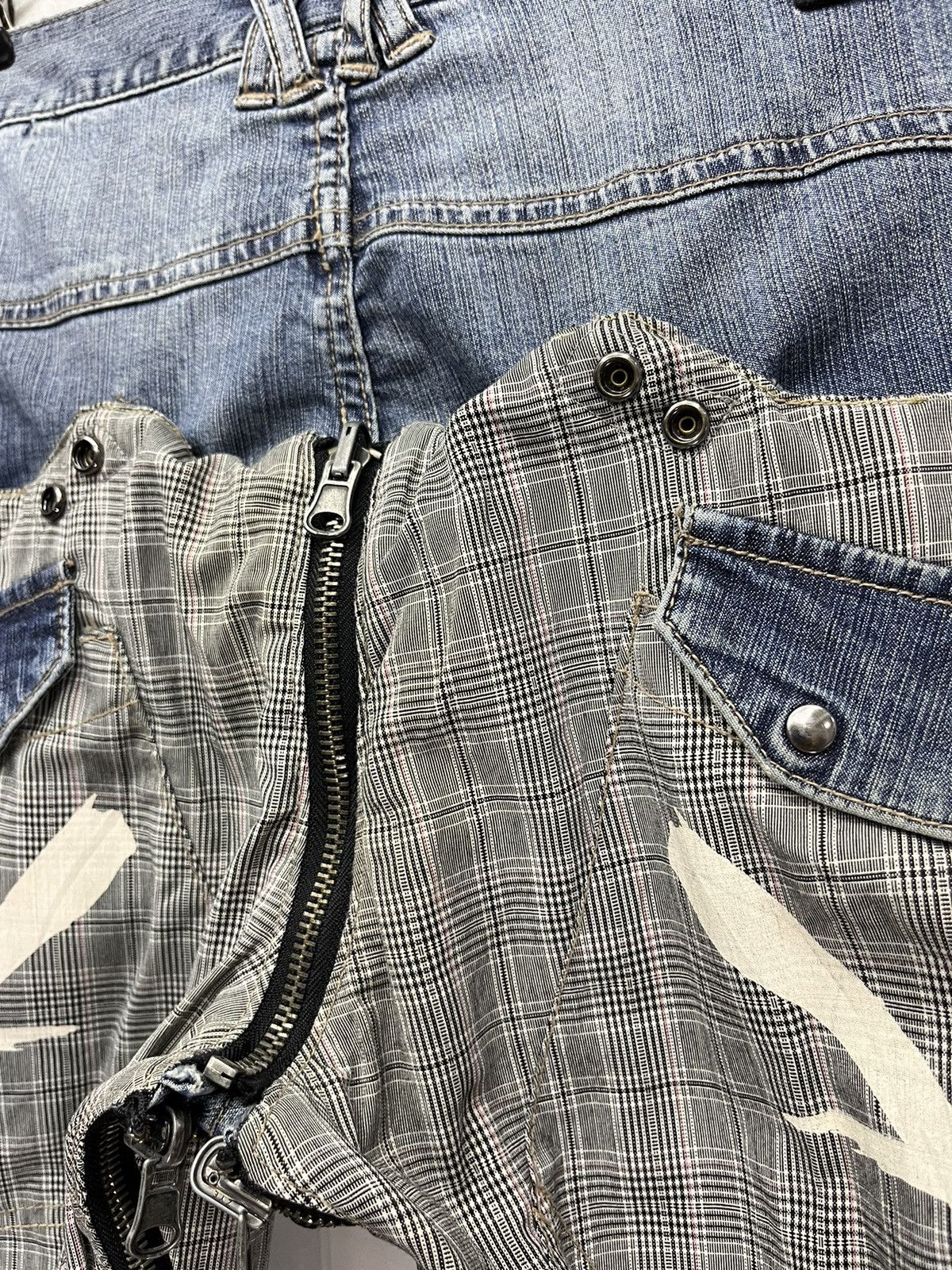 Grailed PPFM EASTERN ROCK ANARCHY DENIM Punk Zipper Reversible Denim Size US 31 - 12 Thumbnail