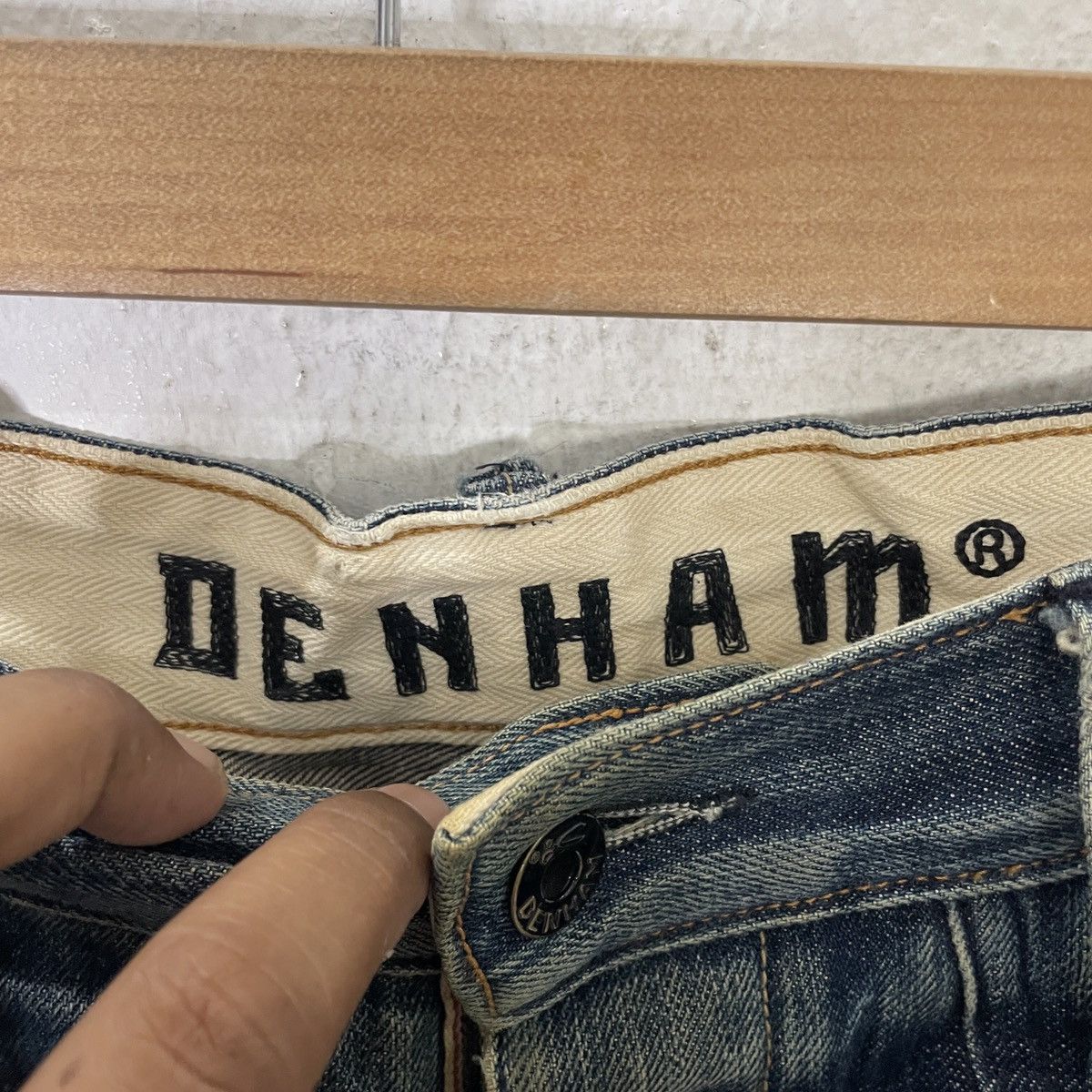 DENHAM Vintage Denham Japan Selvedge Denim Jeans Size US 34 / EU 50 - 6 Thumbnail