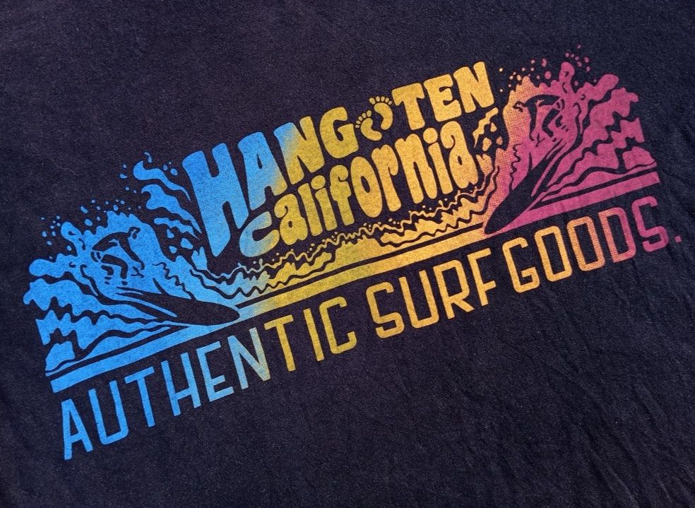 Hang Ten Hang Ten 👣 Tshirt Hawaii Surfing 🏄🏝️ Size US XL / EU 56 / 4 - 1 Thumbnail