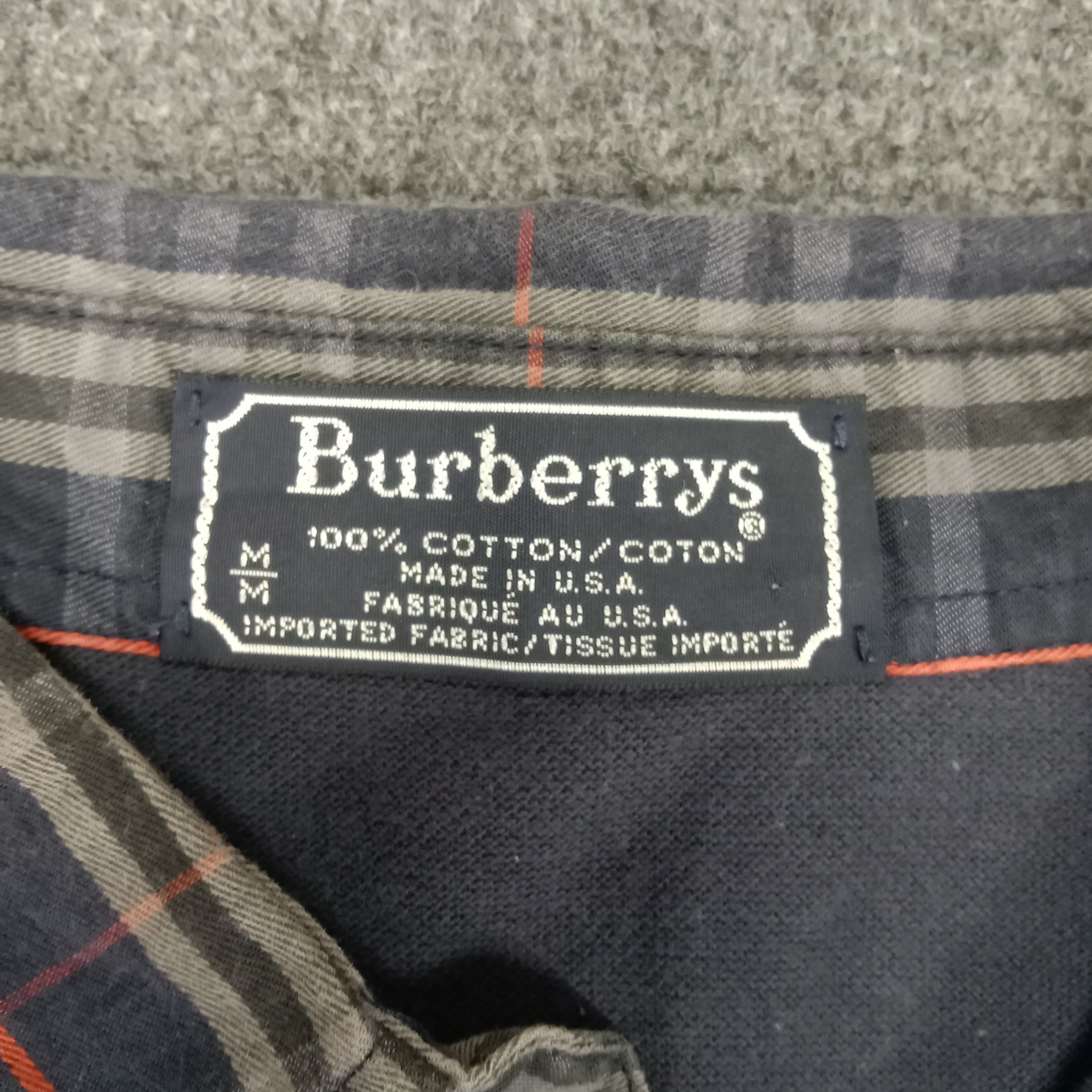 Burberry × Vintage Burberry Nova Check Luxury Brand Polos Size US L / EU 52-54 / 3 - 3 Thumbnail