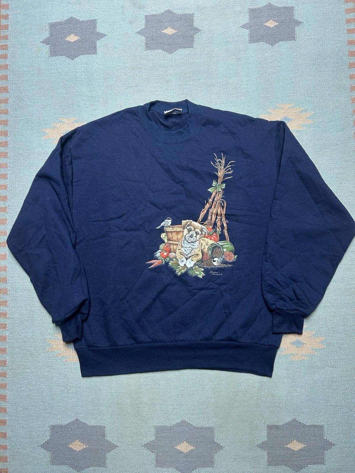Vintage Vintage sweatshirt endless designs dog puppy cute animal L Size US L / EU 52-54 / 3 - 1 Thumbnail