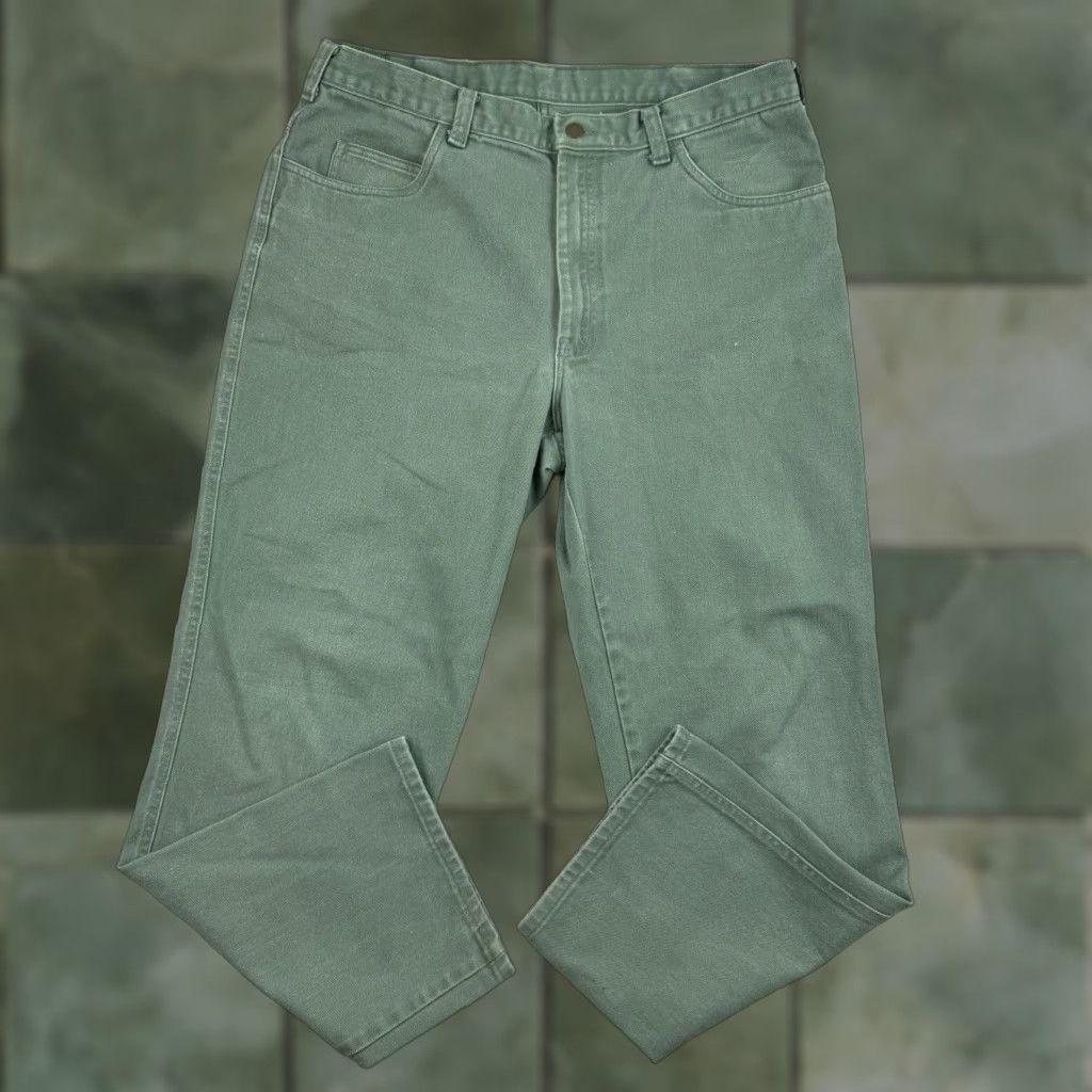 Vintage VINTAGE Lion Apparel Jeans Men 38x30 Green 90s Straight Leg Pants Size US 38 / EU 54 - 1 Thumbnail