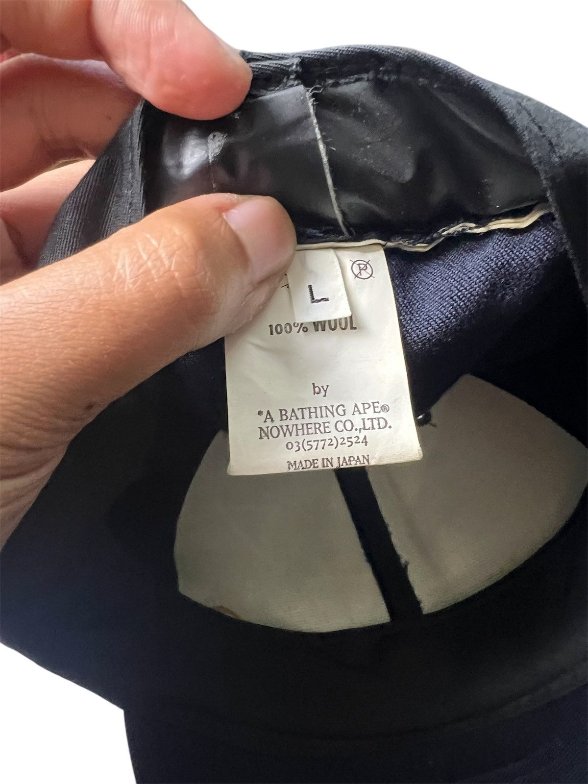 Bape × Vintage (NOS) 1990s Bape 'R' Nigo Era Fullcap Wool Size ONE SIZE - 6 Thumbnail