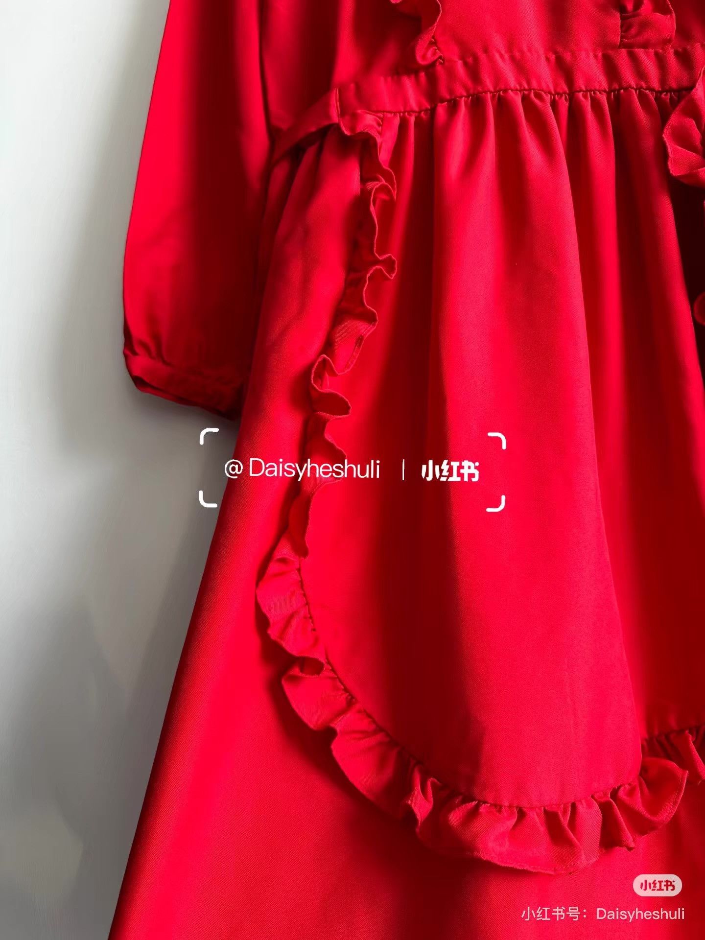 Comme des Garcons CDG Girl Comme des Garçons Red Lace Trim Dress Ｑ24 Size S / US 4 / IT 40 - 3 Thumbnail