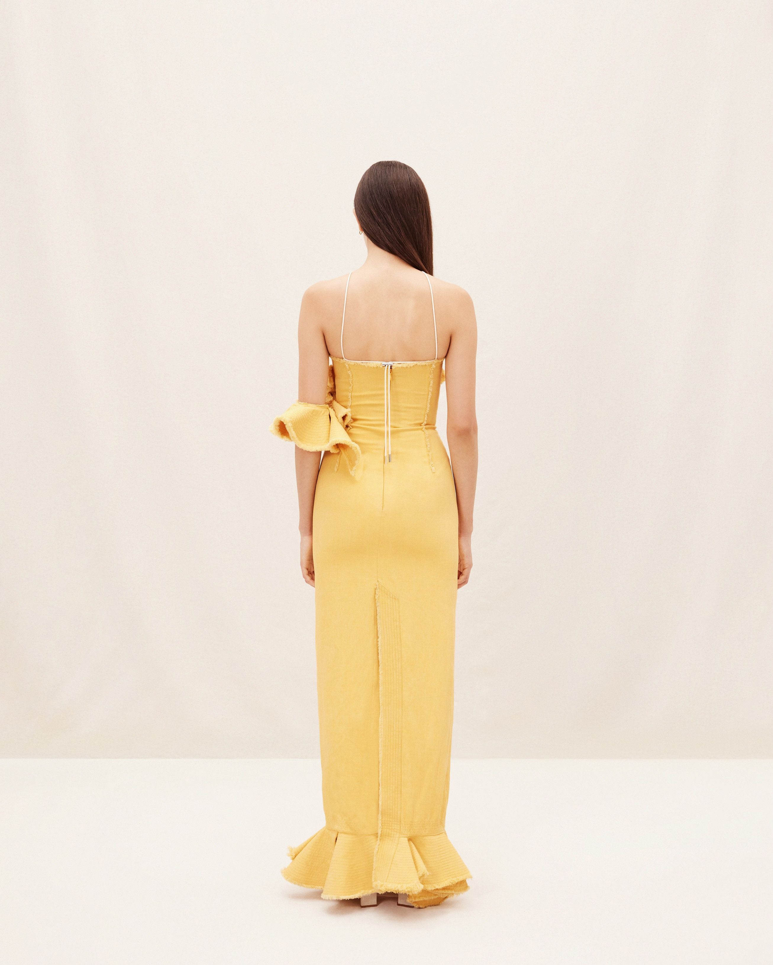 Jacquemus La Robe Artichaut Ruffled Maxi Dress Size XS / US 0-2 / IT 36-38 - 5 Thumbnail