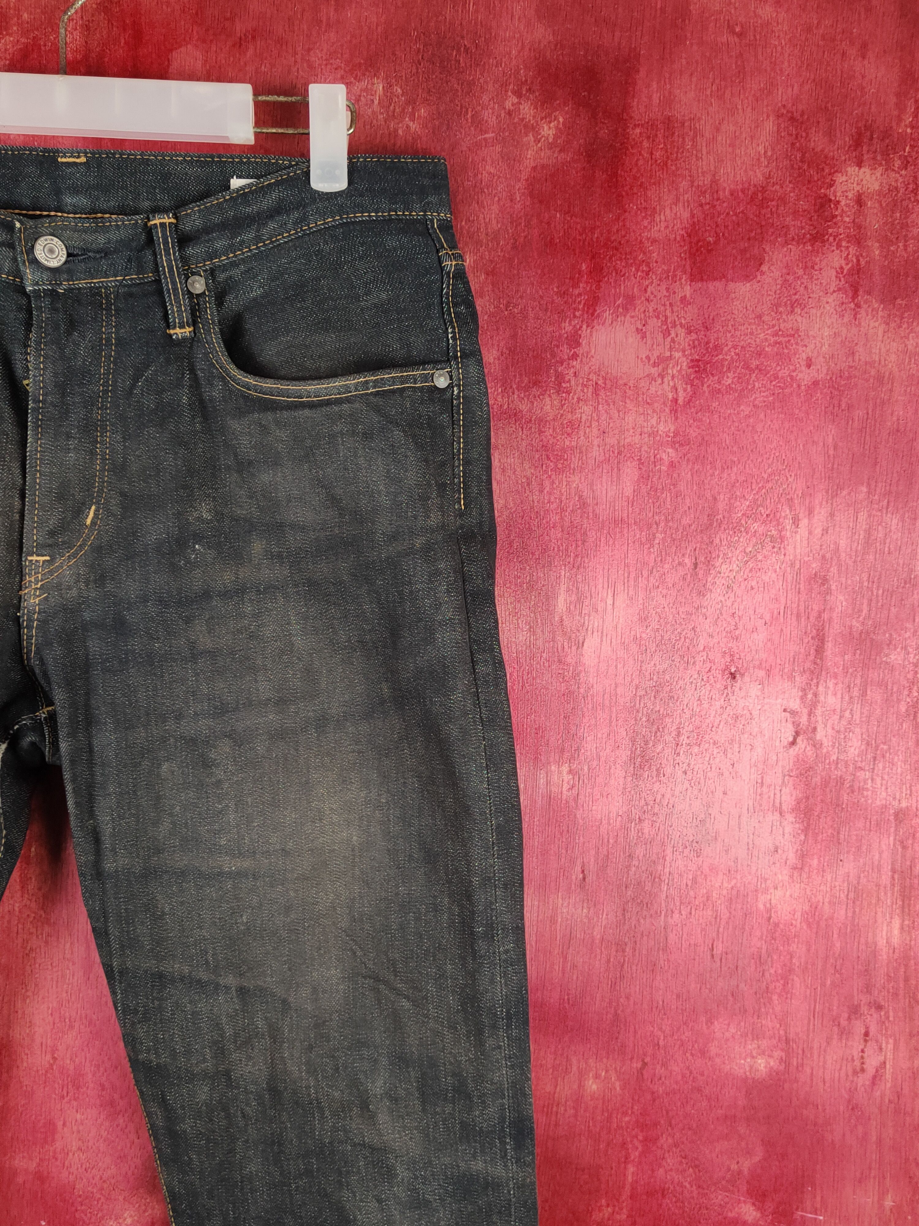 Edwin Edwin Black Distressed Ripped Jeans #S2148 Size US 31 - 5 Thumbnail