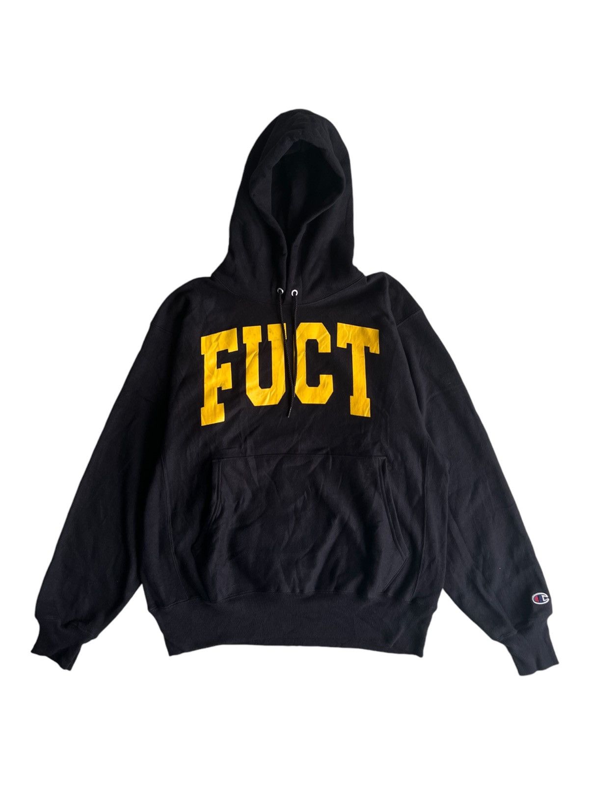 FUCT Vintage 1990s FUCT x Champion Premium Reverse Weave Hoodie Size US M / EU 48-50 / 2 - 1 Thumbnail