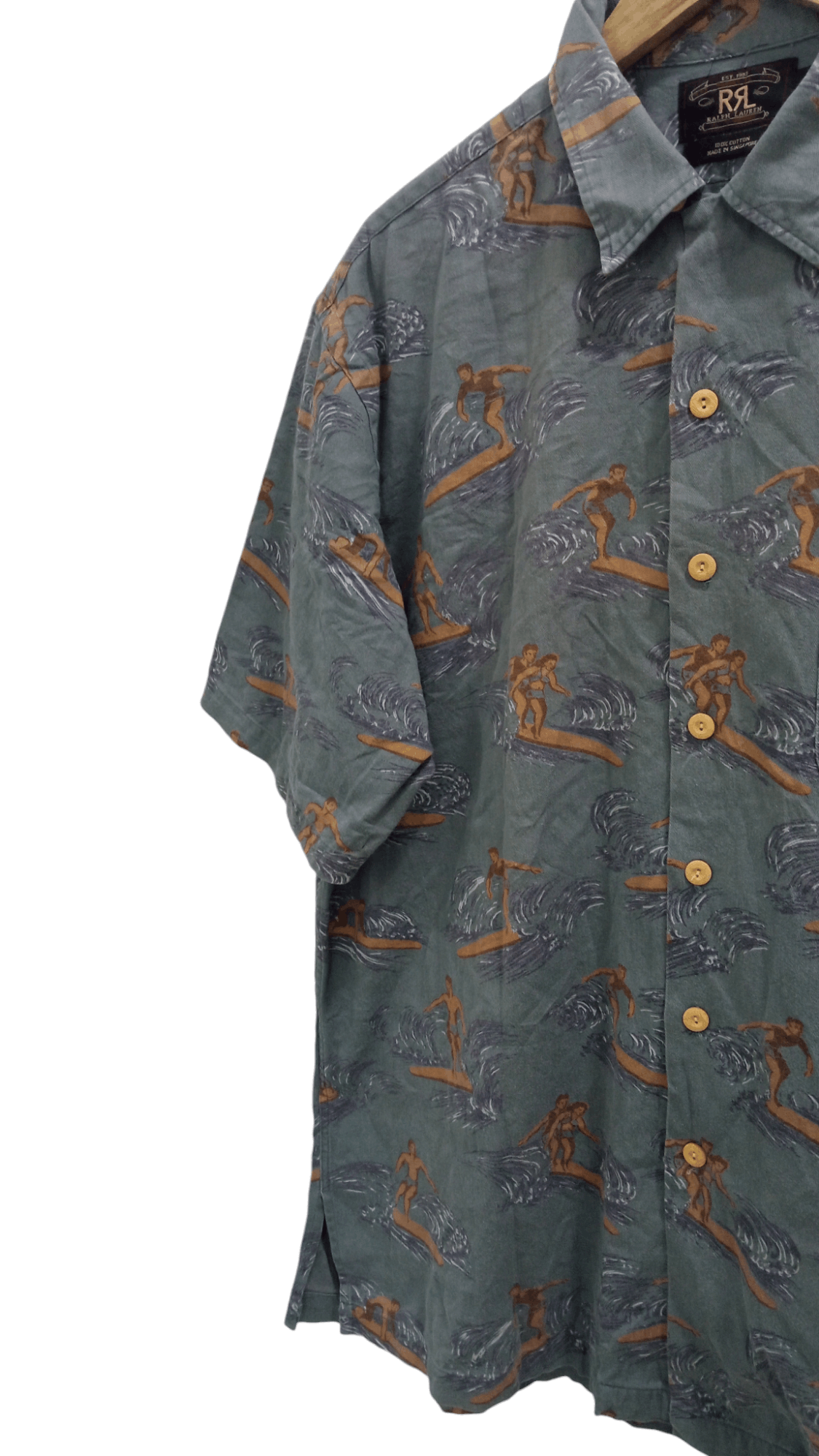 RRL Ralph Lauren × Ralph Lauren 🔥🔥RRL Ralph Lauren Full Print Hawaii Motif Shirt Size US L / EU 52-54 / 3 - 11 Thumbnail