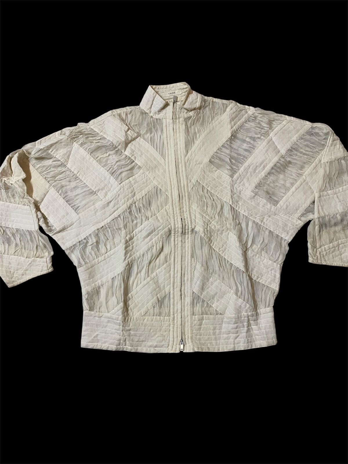 Celine Celine Phoebe Philo Era Blouson Zip Bomber Style Silk Jacket Size XS / US 0-2 / IT 36-38 - 3 Thumbnail