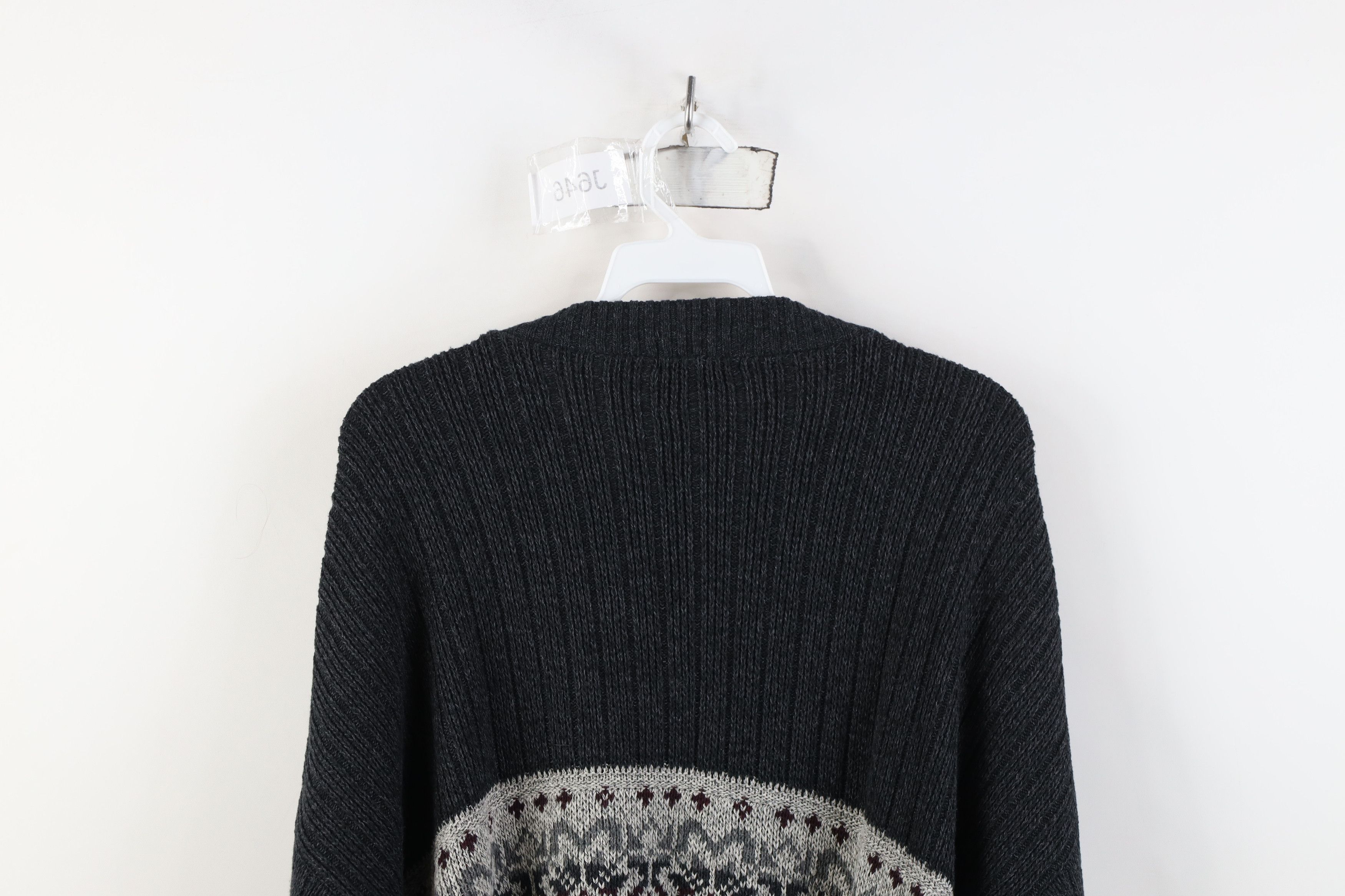 Vintage Vintage 90s Streetwear Ribbed Knit Crewneck Sweater USA Size US XL / EU 56 / 4 - 10 Thumbnail