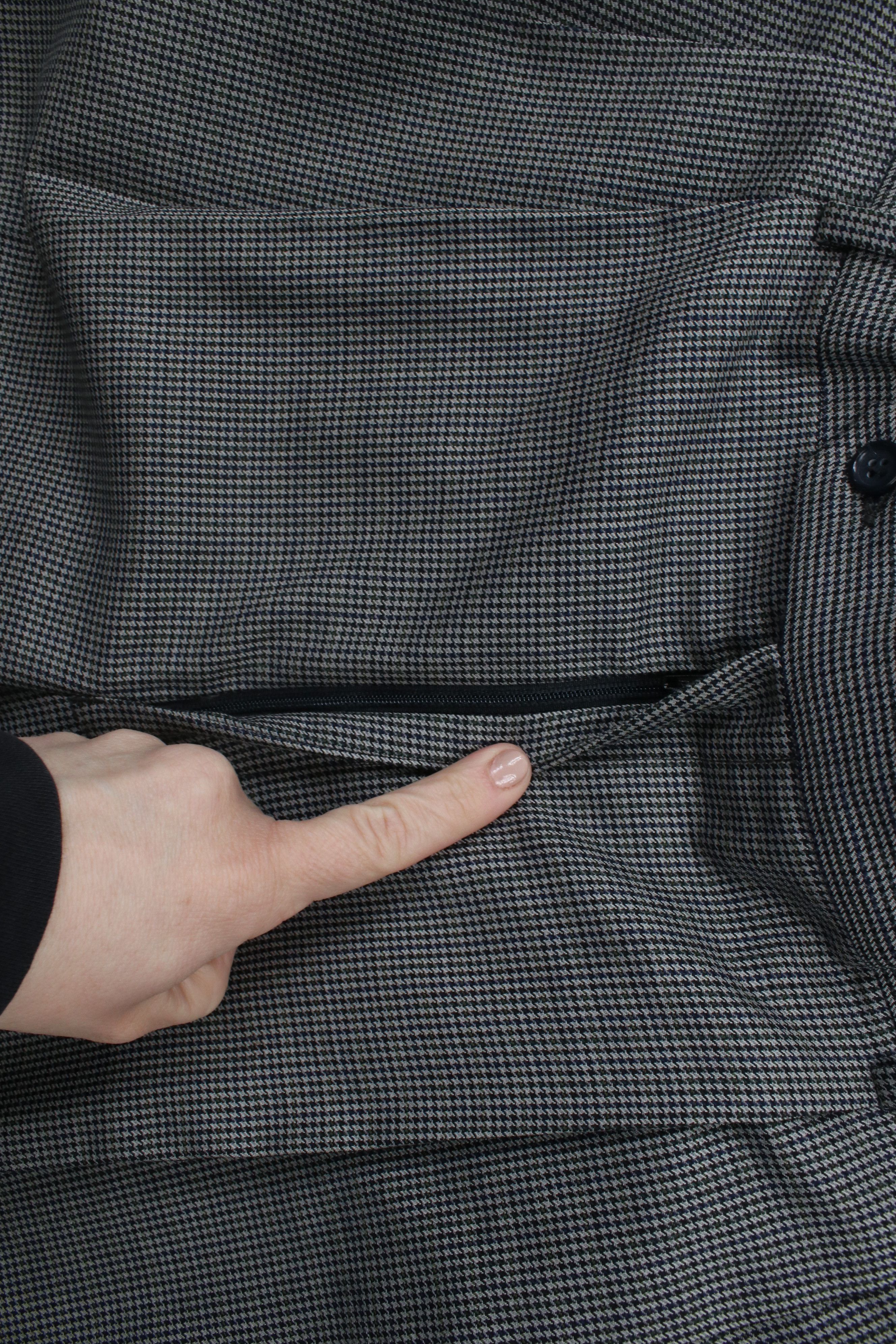 Vintage Vintage 90s Streetwear Wide Leg Chino Pants Houndstooth Size US 34 / EU 50 - 5 Thumbnail