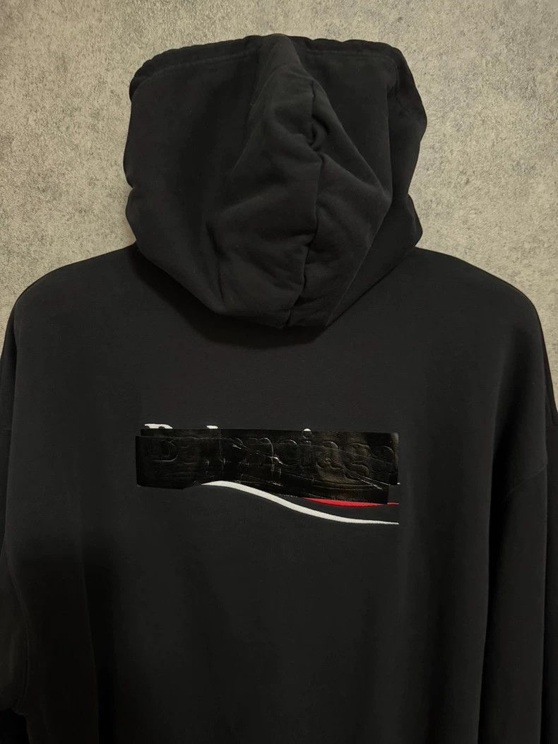 Balenciaga Balenciaga Coke tape embroidered logo hoodie hoodie black Size US L / EU 52-54 / 3 - 6 Thumbnail