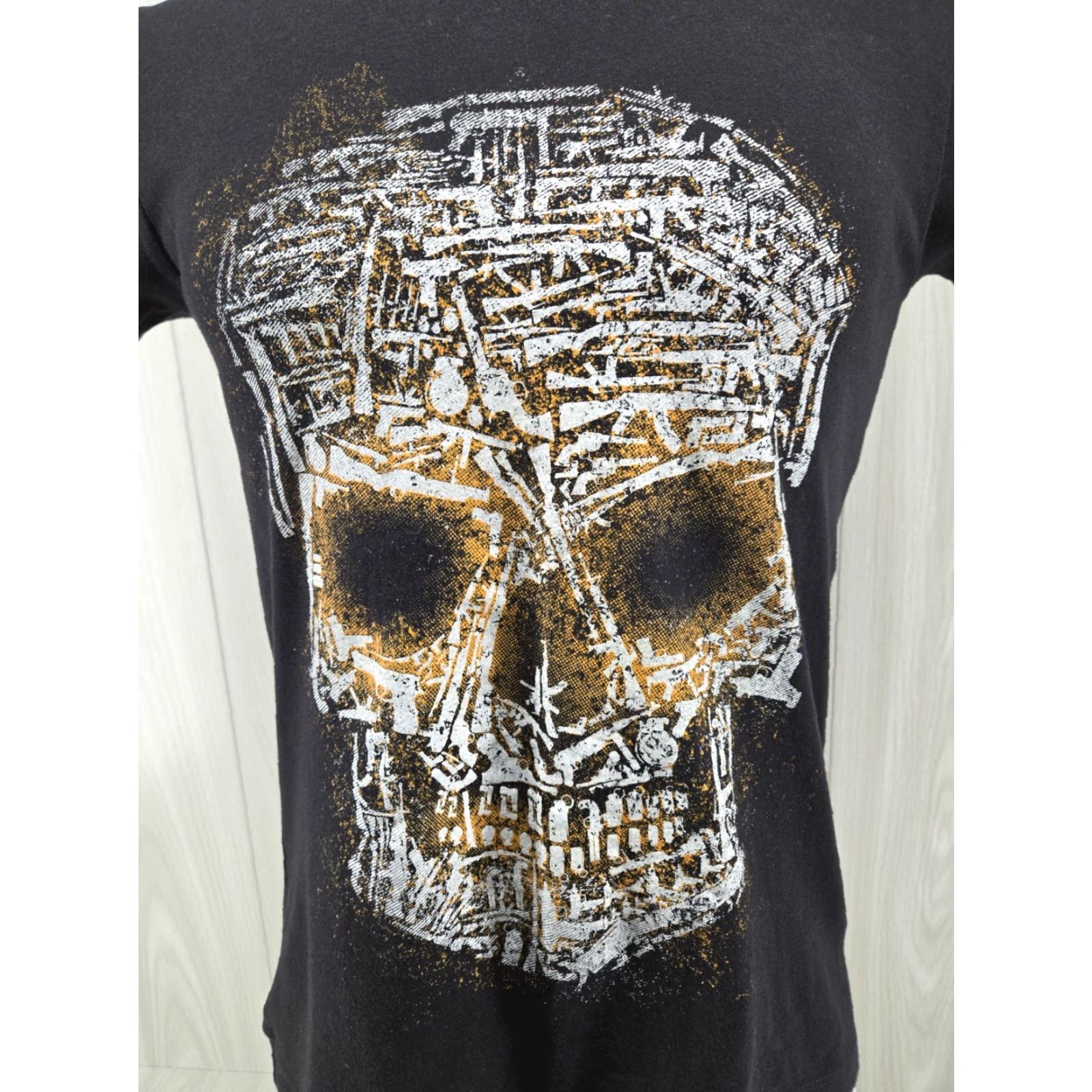 Vintage VINTAGE GRUNT STYLE Club Member T Shirt Womens Large Black Halloween Military Skull Gun Womens Shirts Size L / US 10 / IT 46 - 3 Thumbnail