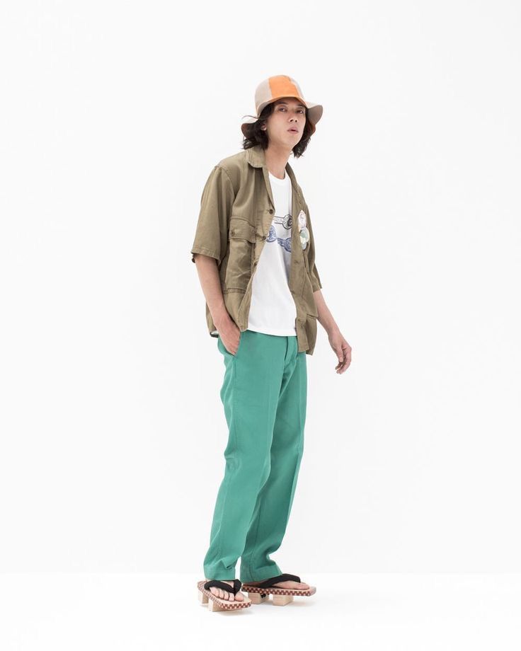 Visvim Visvim 19ss Cornet Shirt S/S Olive （with badges） Size US M / EU 48-50 / 2 - 4 Thumbnail