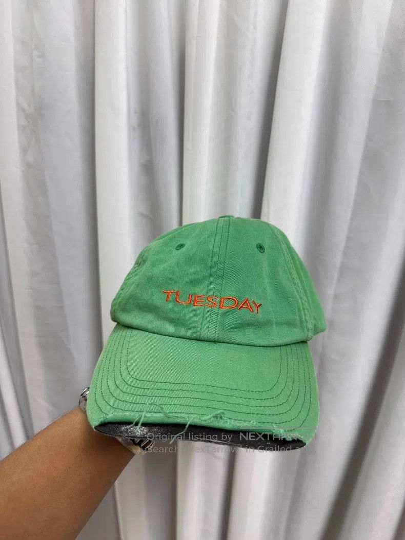 Vetements Vetements Tuesday embroidered distressed washed hat| Size ONE SIZE - 1 Thumbnail