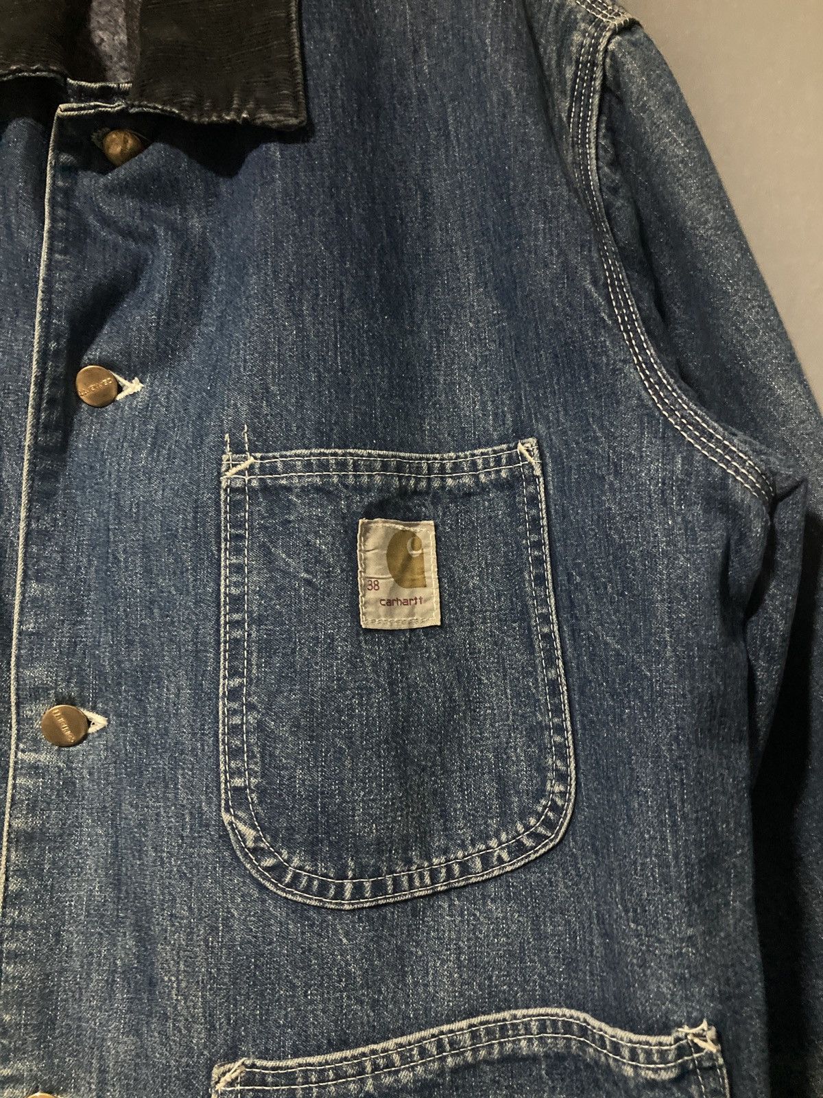 Carhartt × Vintage Carhartt coat 60s denim blue RARE Size US M / EU 48-50 / 2 - 8 Thumbnail