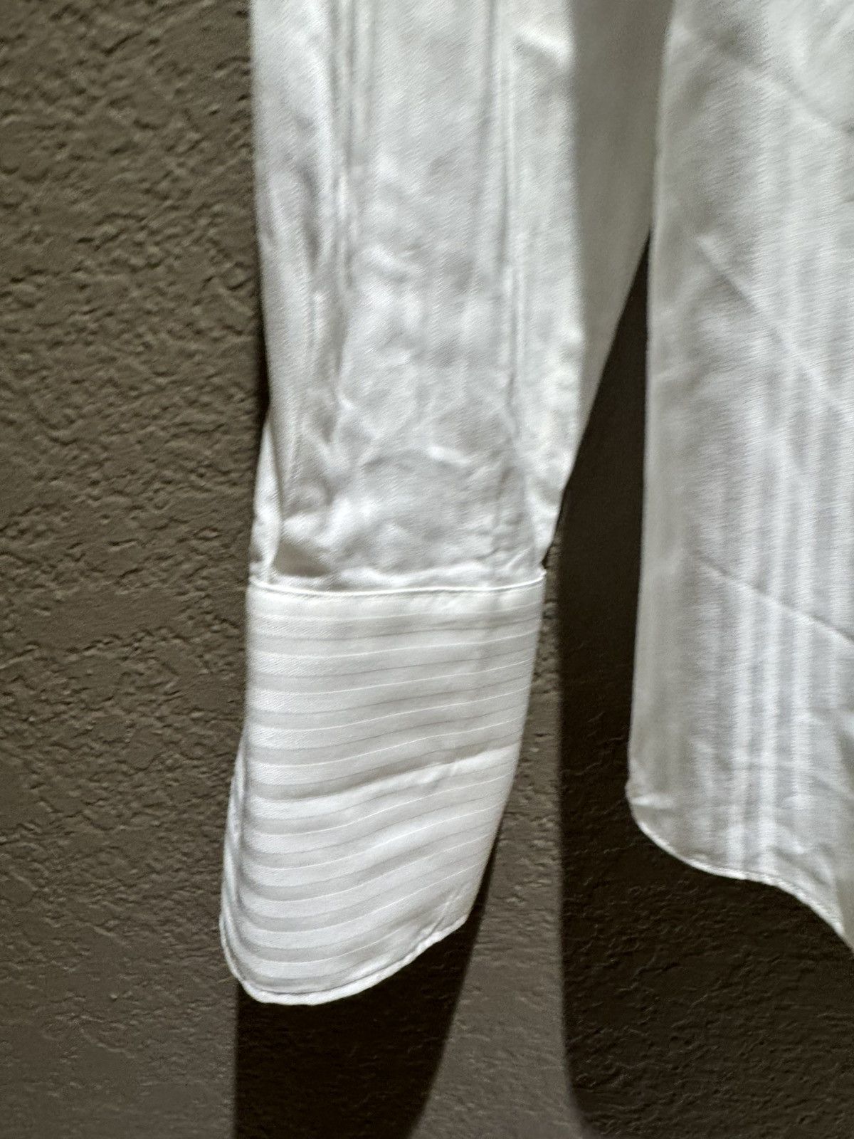 Marc Anthony Marc Anthony Vintage Slim Fit Tonal White Stripe Button Up Size US M / EU 48-50 / 2 - 4 Thumbnail