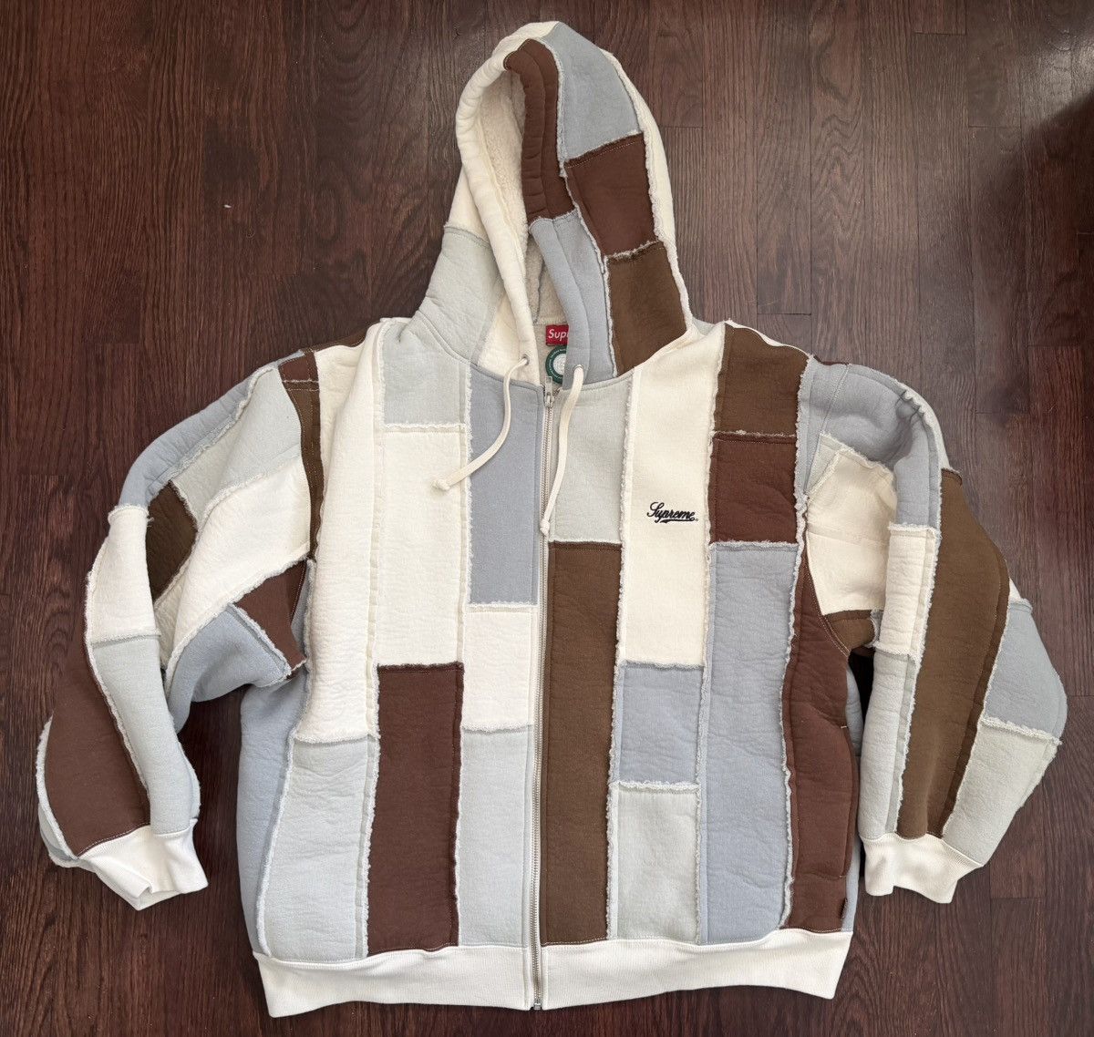 Number (N)ine × Supreme Supreme Number Nine Zip Up Patchwork