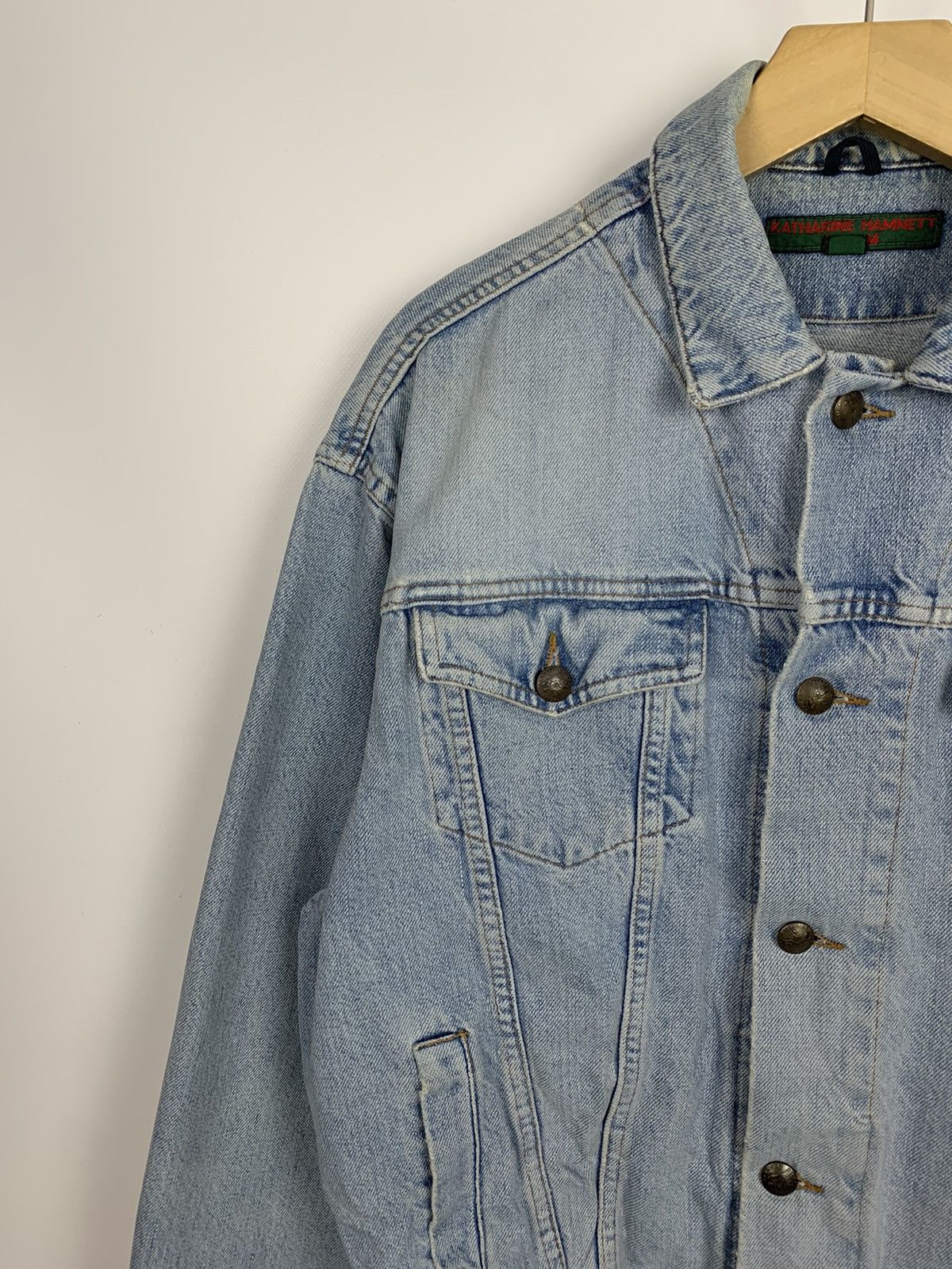 Katharine Hamnett London Vintage Y2K Katharine Hammett Denim Trucker Jacket Size M Size US M / EU 48-50 / 2 - 4 Thumbnail