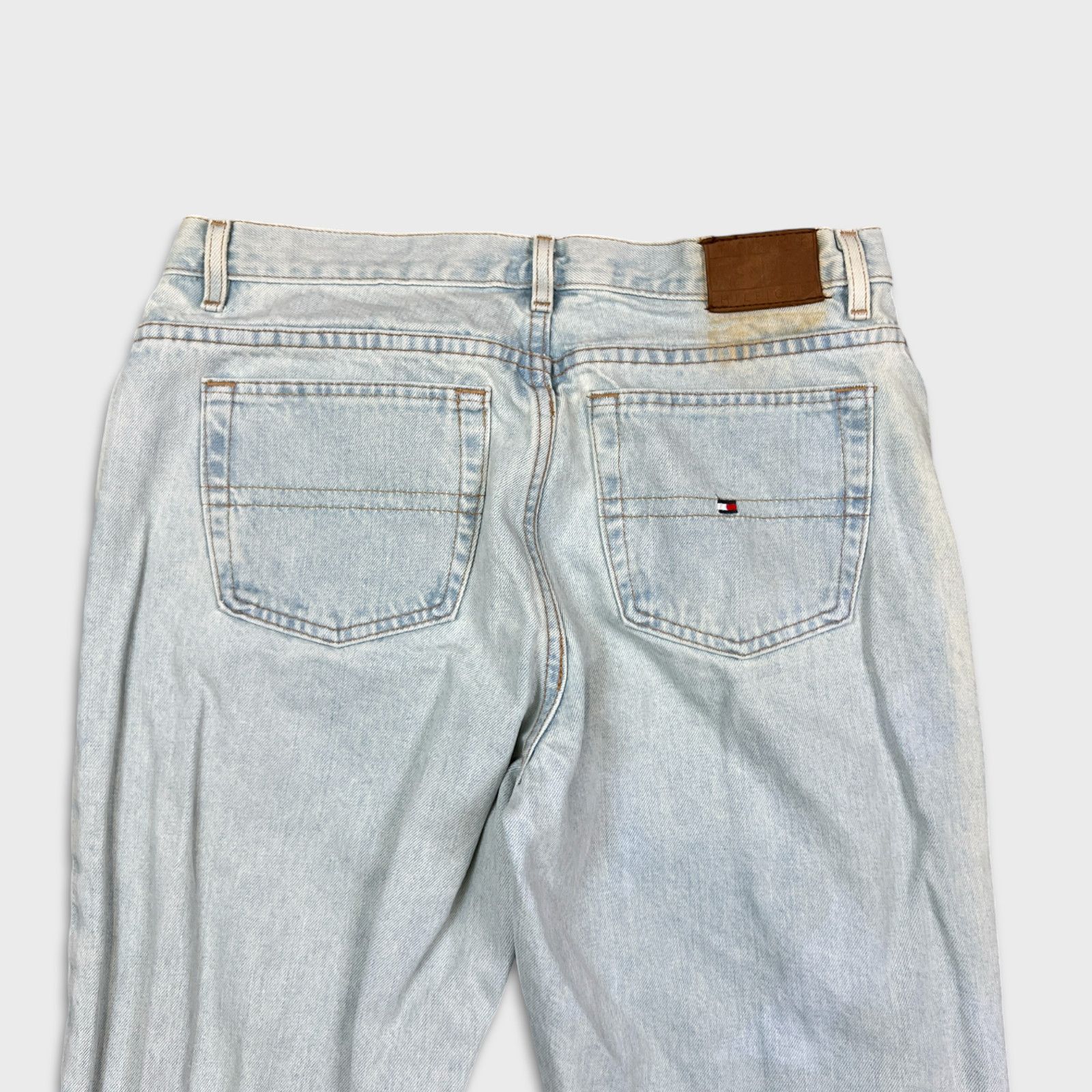 Tommy Hilfiger × Vintage Vintage Tommy Hilfiger Jeans 34x33 Straight Denim 90s Pants Size US 34 / EU 50 - 5 Thumbnail