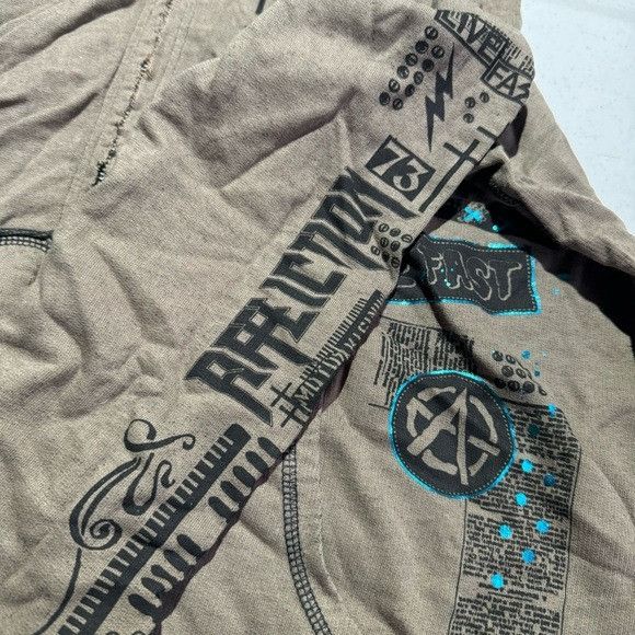 Affliction NEW AFFLICTION BRIGHTON BOMBERS LIVE FAST REVERSIBLE HOODIE Size US L / EU 52-54 / 3 - 9 Thumbnail