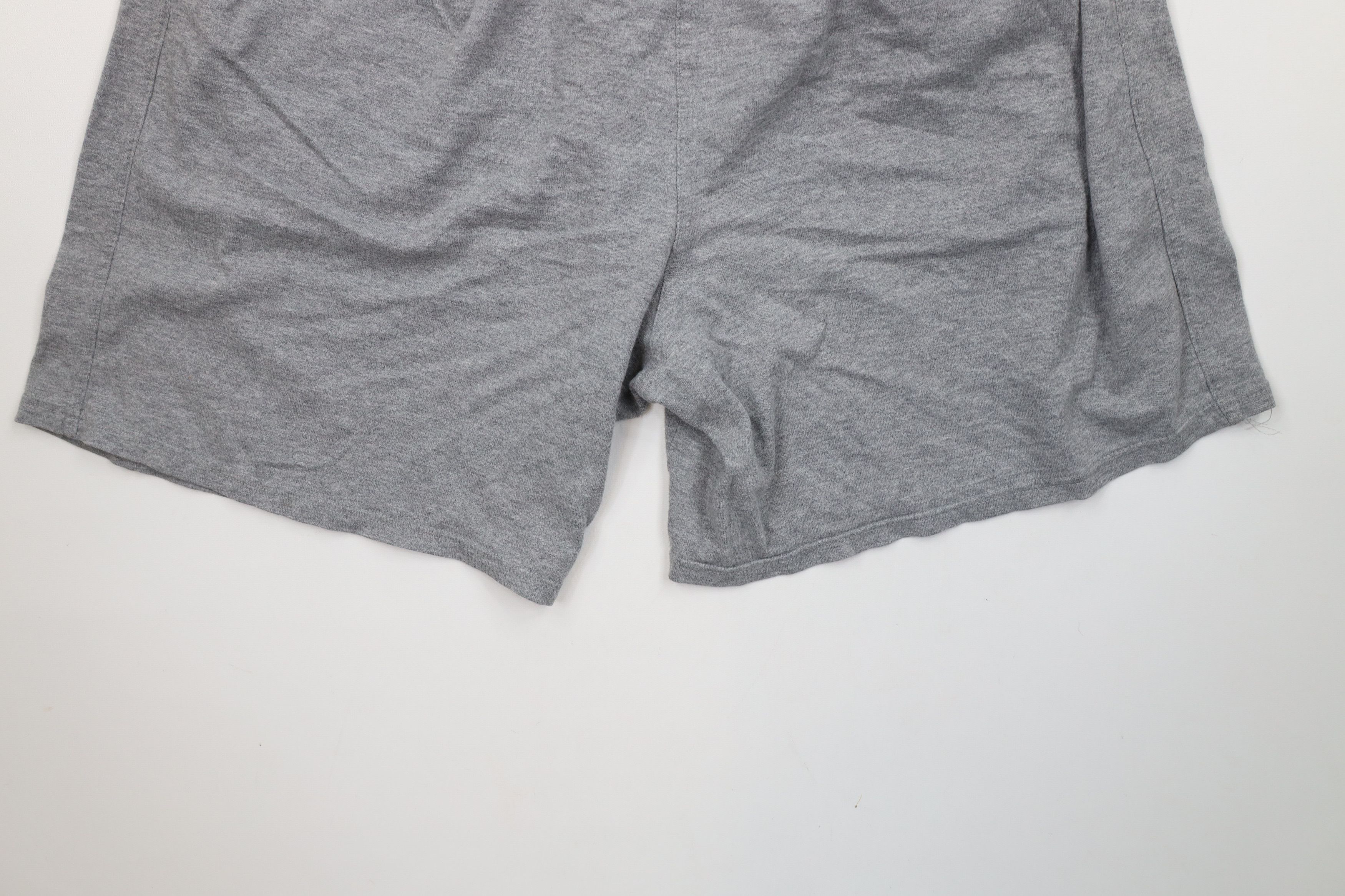 Reebok × Vintage Vintage 90s Reebok Logo Above Knee Shorts Heather Gray Size US 38 / EU 54 - 14 Thumbnail