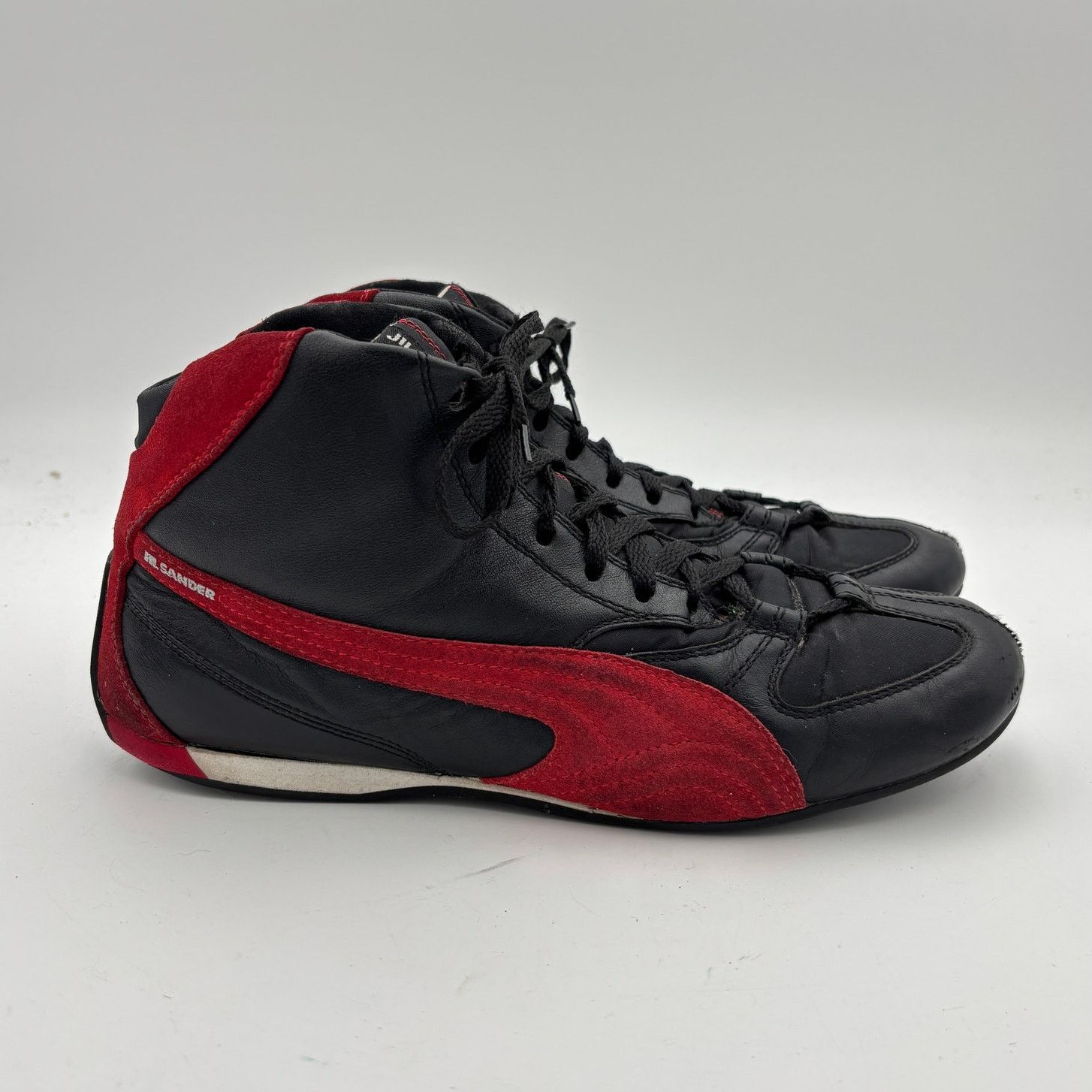 Jil Sander × Puma Jil Sander Puma Suede Leather High Top Sneakers Womens 9 Y2K Size US 9 / IT 39 - 3 Thumbnail