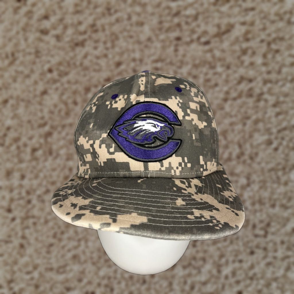 Nike Nike Crowley Eagles Hat Cap Fitted Adult 7 3/8 Gray Beige Cotton Twill Baseball Cap Men Logo Nike Shirt? Size ONE SIZE - 1 Thumbnail