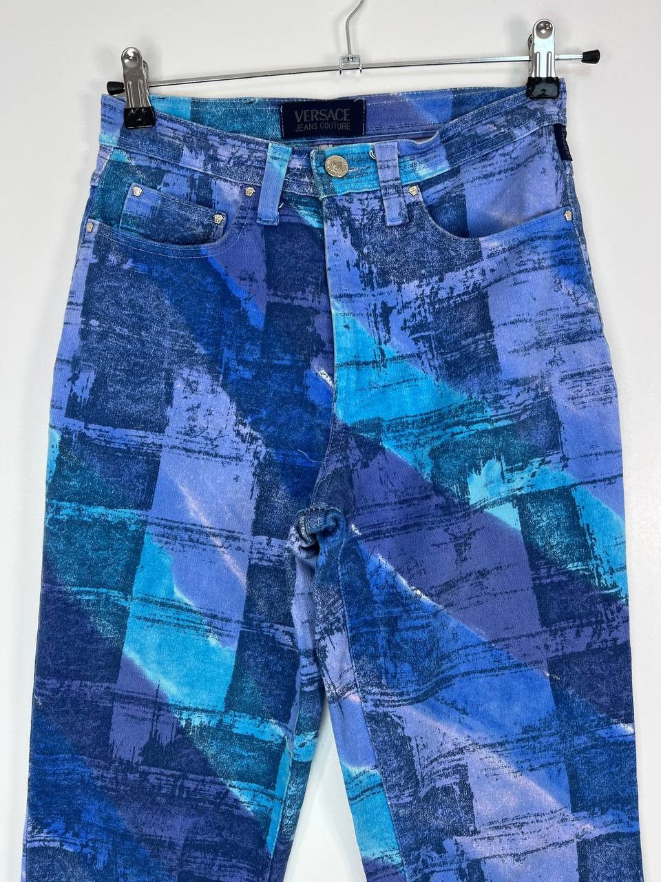 Versace VERSACE JEANS COUTURE MULTI COLOR PRINTED PANTS SIZE 26 Size US 26 / EU 42 - 2 Thumbnail
