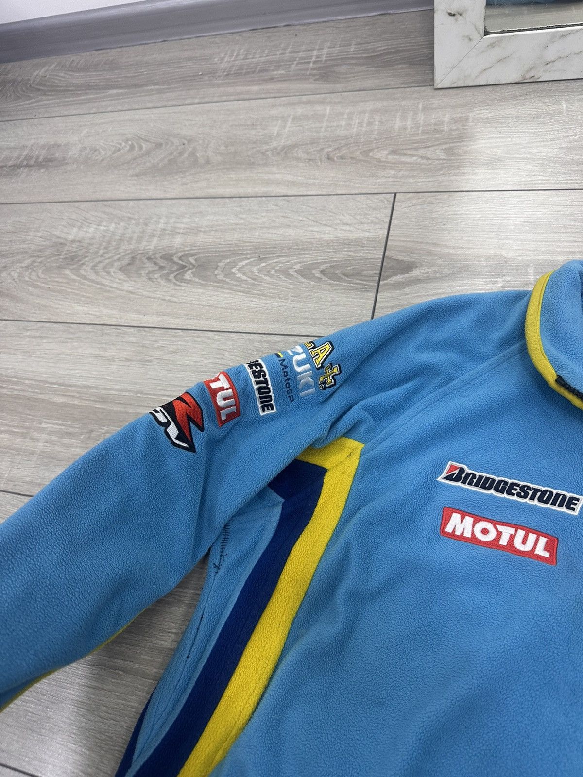 Vintage Suzuki Moto Racing Fleece Jacket Size US M / EU 48-50 / 2 - 7 Thumbnail