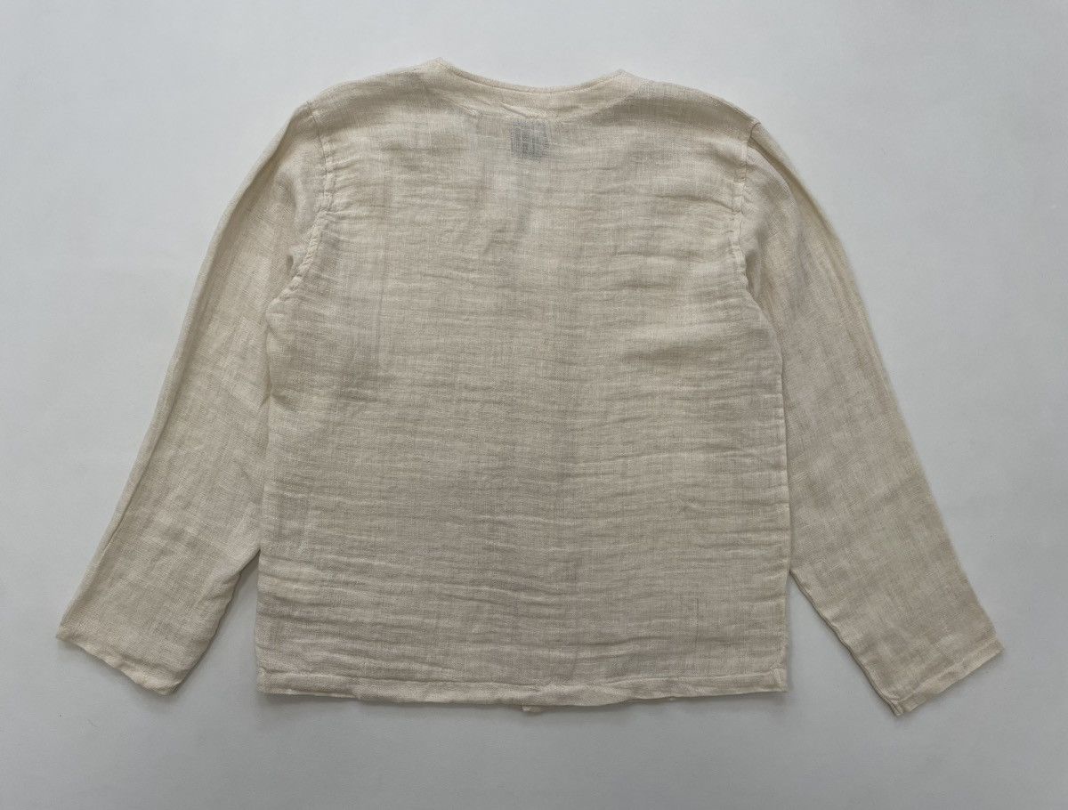 Our Legacy Raw White Rough Sack Linen Cardigan Size US M / EU 48-50 / 2 - 12 Thumbnail