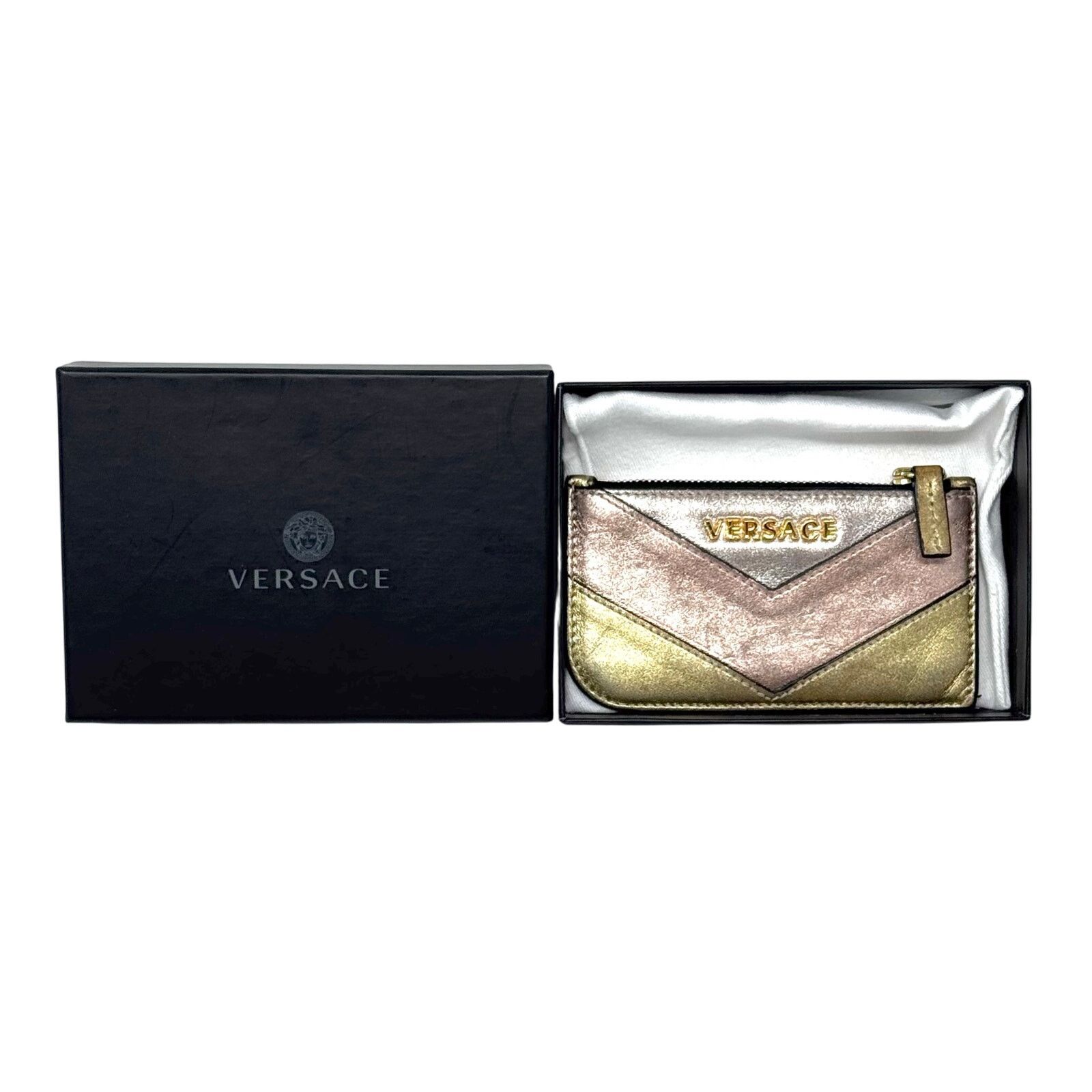 Versace Versace Metallic Zipper Wallet Size ONE SIZE - 2 Thumbnail