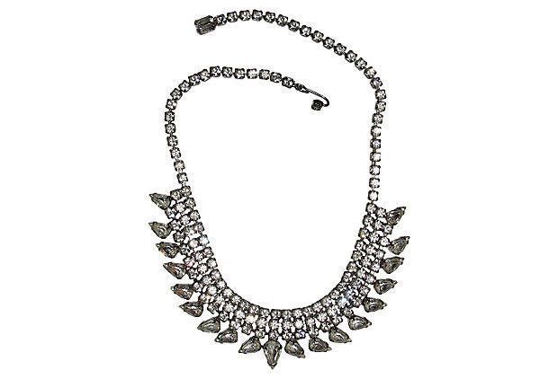 Designer Weiss Rhinestone Bib Necklace Size ONE SIZE - 4 Thumbnail