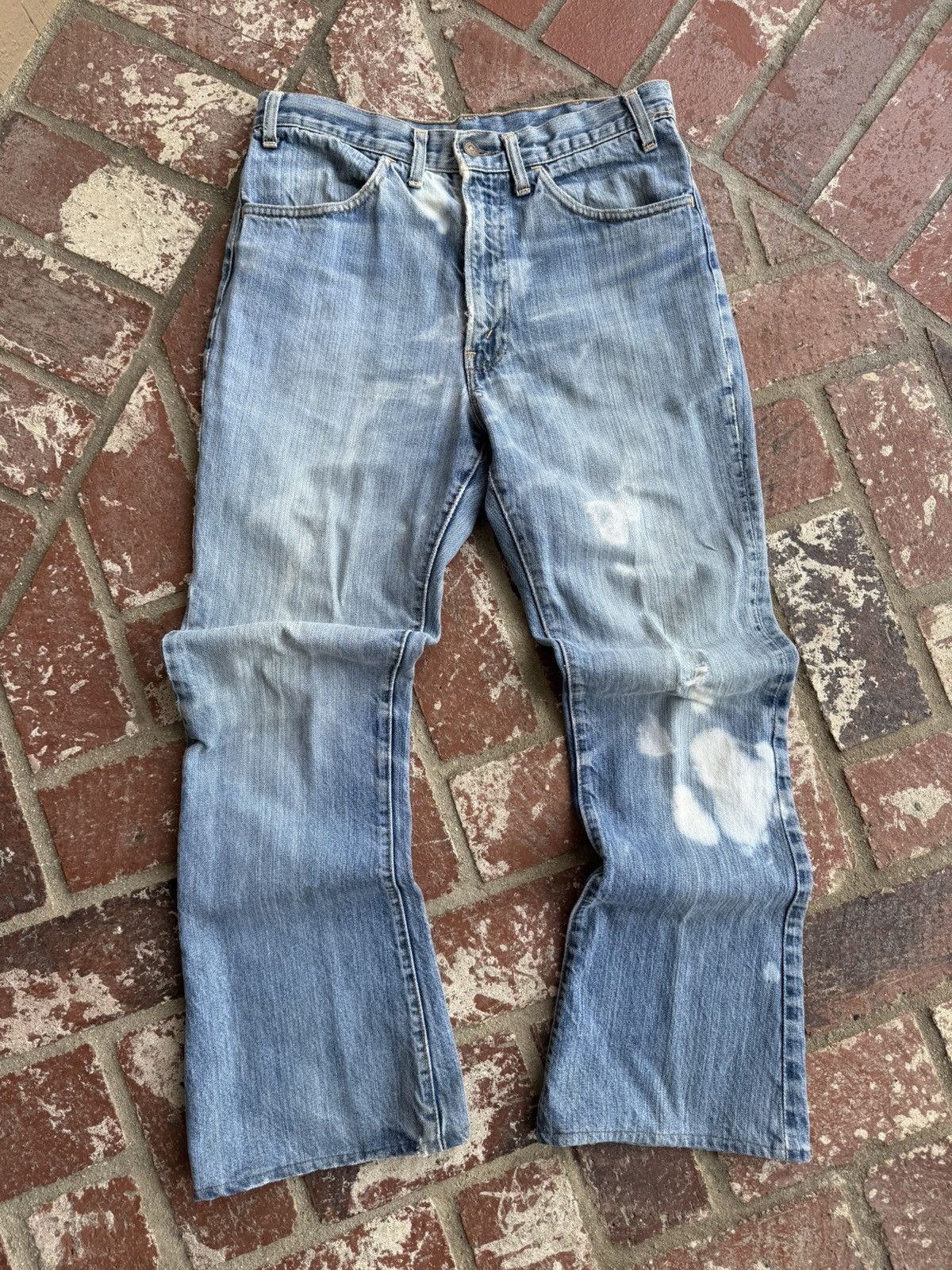 Levi's Levis Orange Tab Big E Jeans 1969-1971 Size US 30 / EU 46 - 2 Thumbnail