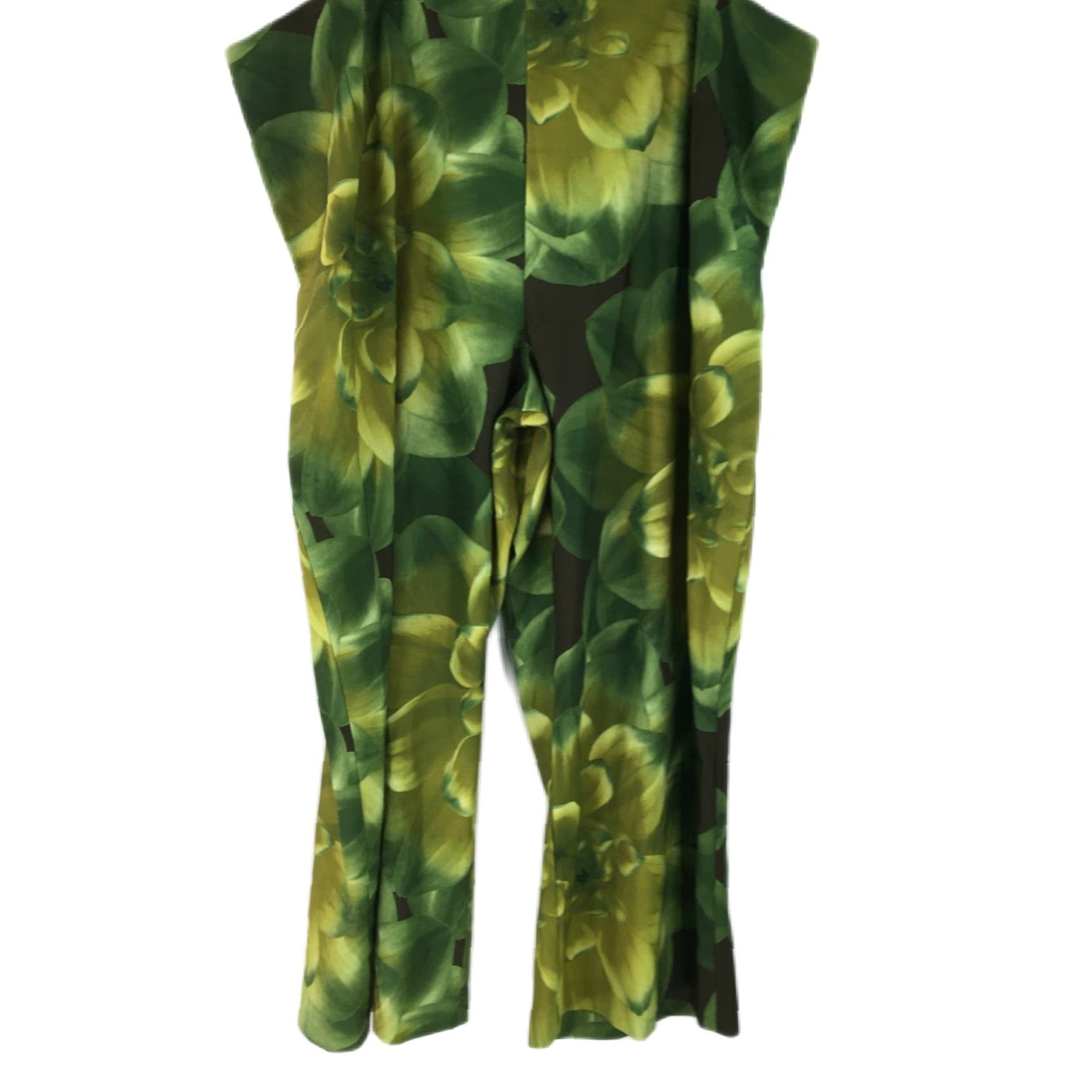 Vintage VINTAGE Ashley Stewart Leggings Size 26 Garden Print Yoga Workout Stretch Womens Size 26" / US 2 / IT 38 - 2 Thumbnail