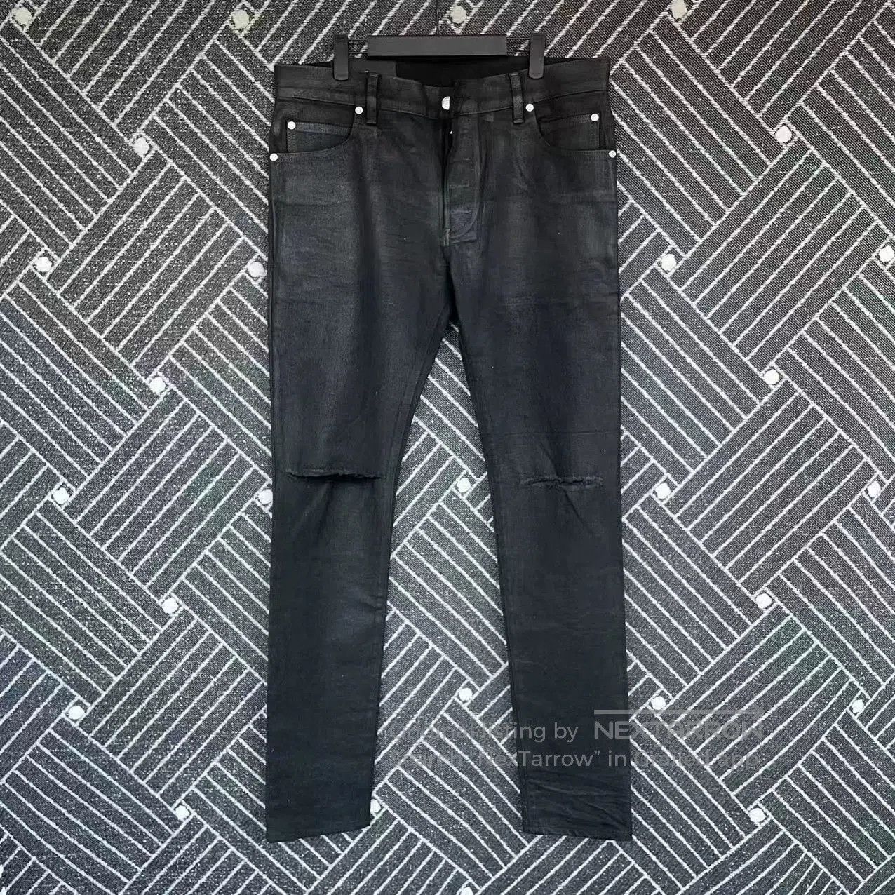 Balmain Black Ripped Denim Pants. Size US 32 / EU 48 - 1 Thumbnail