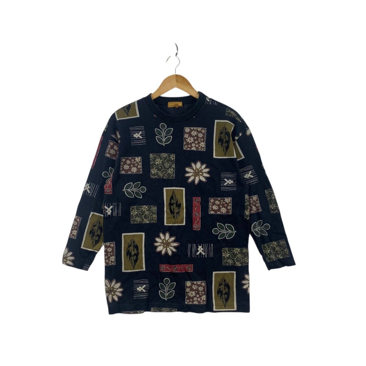 Lancel Vintage LANCEL PARIS FLORAL Leaves Art AOP Tee Shirt Top Size M / US 6-8 / IT 42-44 - 1 Thumbnail