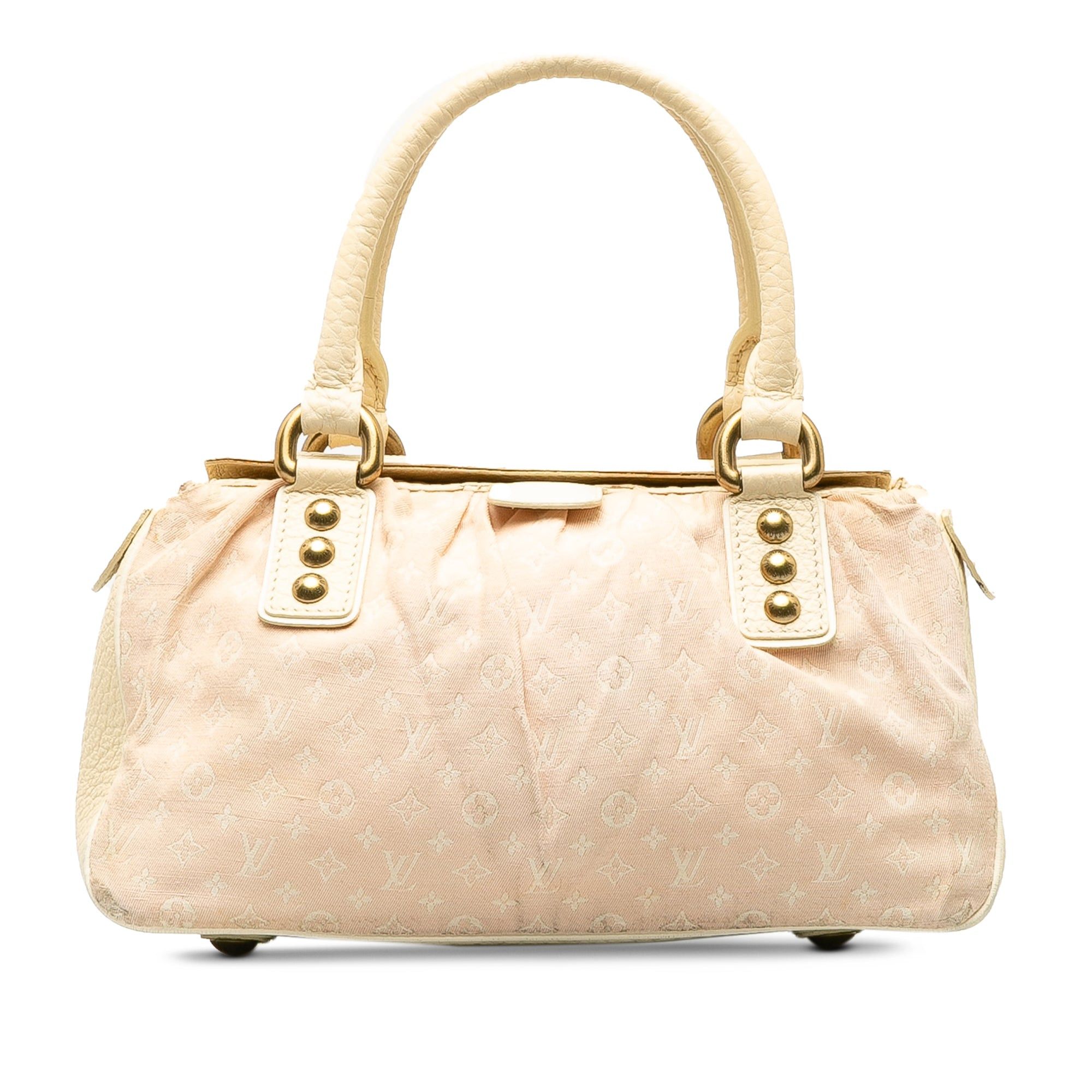 image of Louis Vuitton Monogram Mini Lin Trapeze Pm Handbag in Pink, Women's