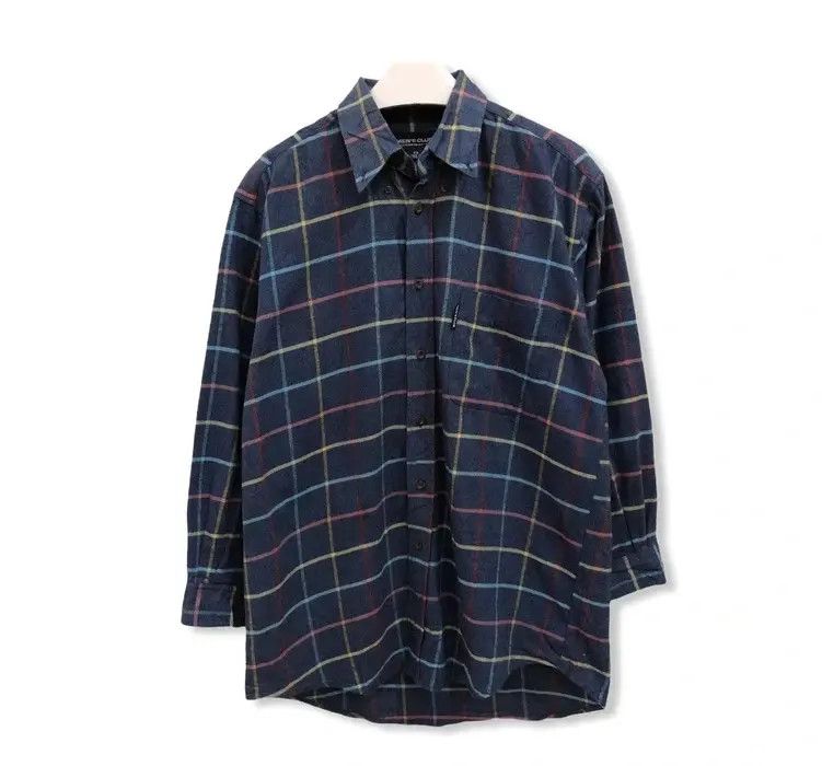 Vintage Vintage Men’s Club Plaid Tartan Flannel Shirt 👕 Size US M / EU 48-50 / 2 - 1 Thumbnail