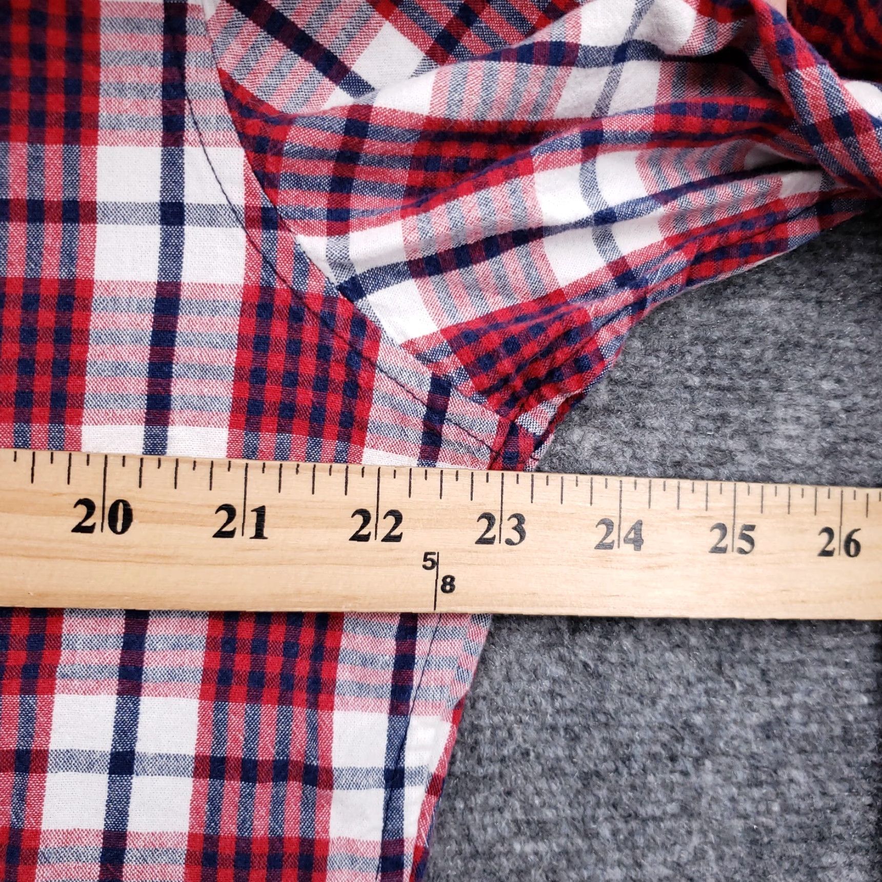 J.Crew J. Crew Shirt Mens L Red Plaid Button-Down Long Sleeve Collared White Cotton Shirt Size US L / EU 52-54 / 3 - 5 Thumbnail