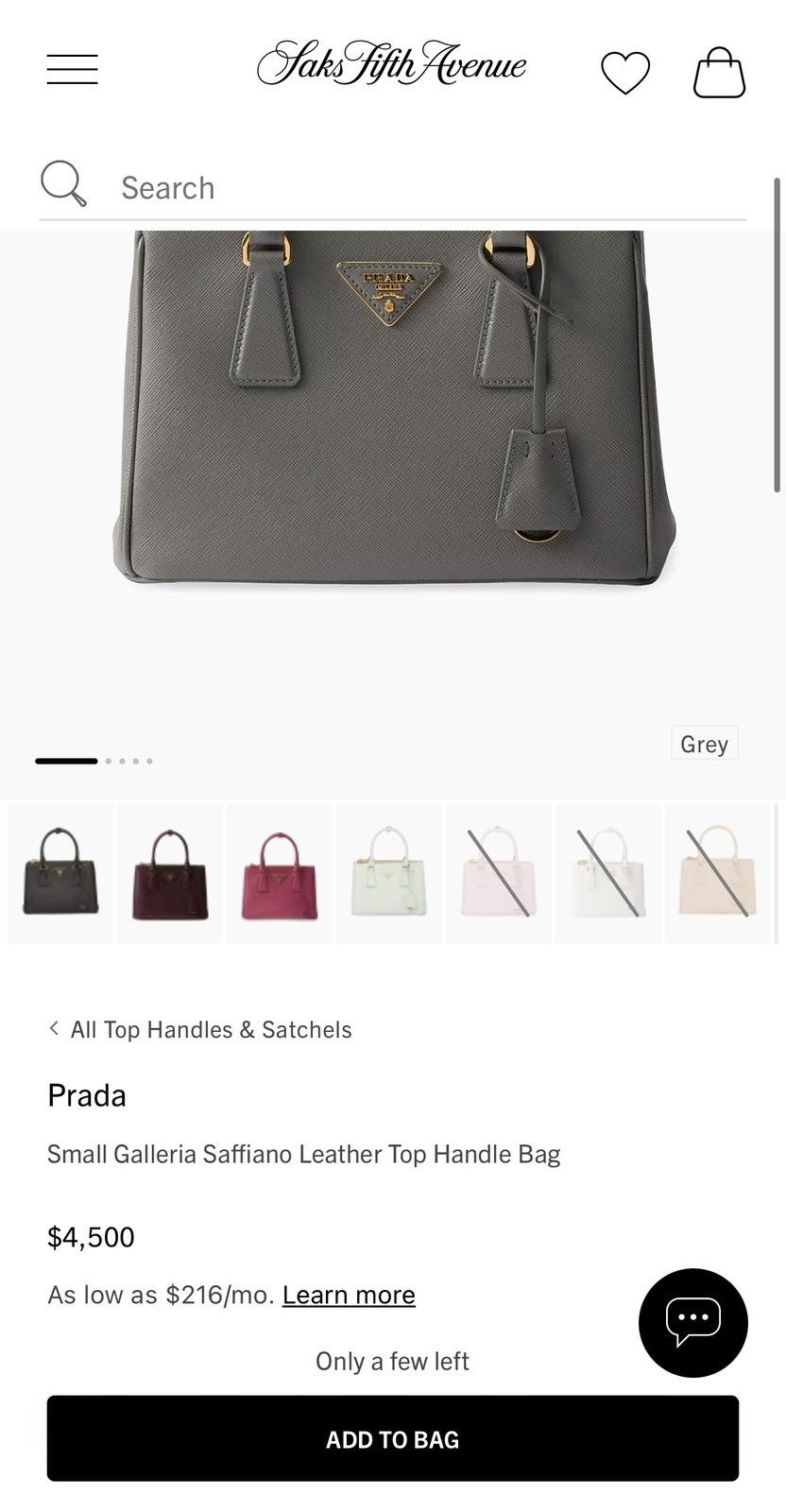 Prada Saffiano Leather Prada bag Size ONE SIZE - 5 Thumbnail