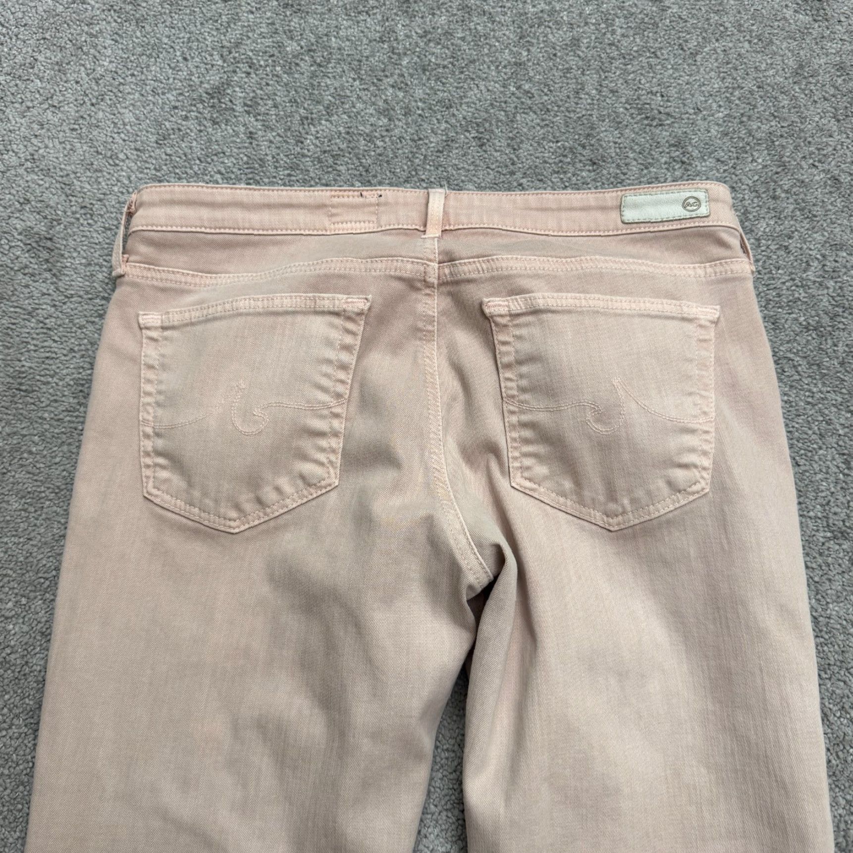 Denime AG Adriano Goldschmied Stevie Jeans Slim Ankle Denim Womens 30R Pink Medium 90s City Streetwear Mens Womens Size 30" / US 8 / IT 44 - 3 Thumbnail
