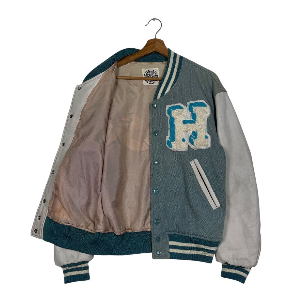Hysteric Glamour Vtg Hysteric Glamour Leather Varsity Jacket Size US M / EU 48-50 / 2 - 9 Thumbnail