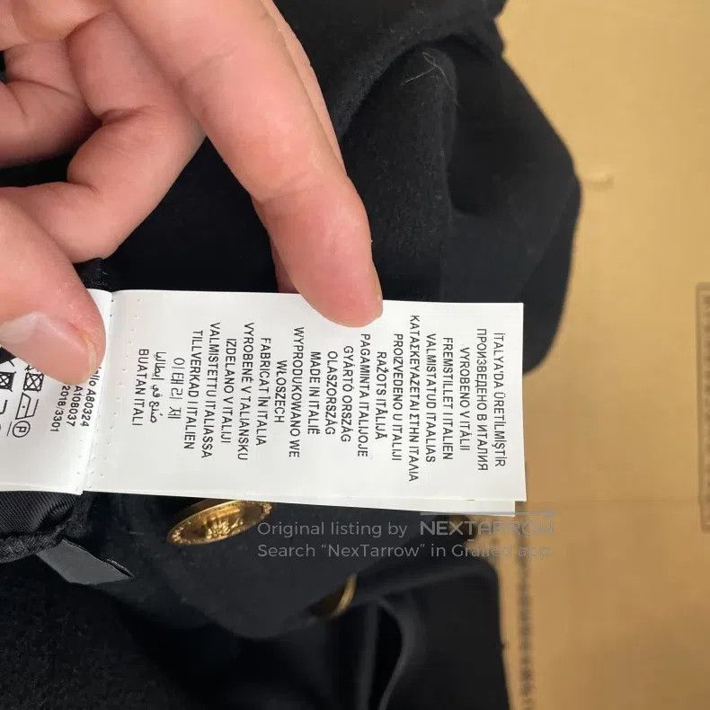 Versace Versace Black wool coat Size M / US 6-8 / IT 42-44 - 8 Thumbnail