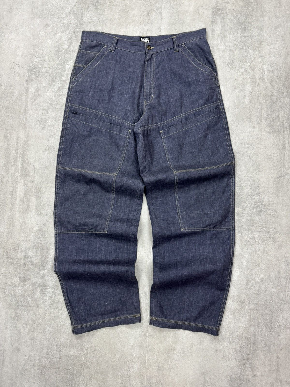 Other Yes Or Not Linen/Cotton Baggy Skater Pants Front Pockets Size US 34 / EU 50 - 1 Thumbnail
